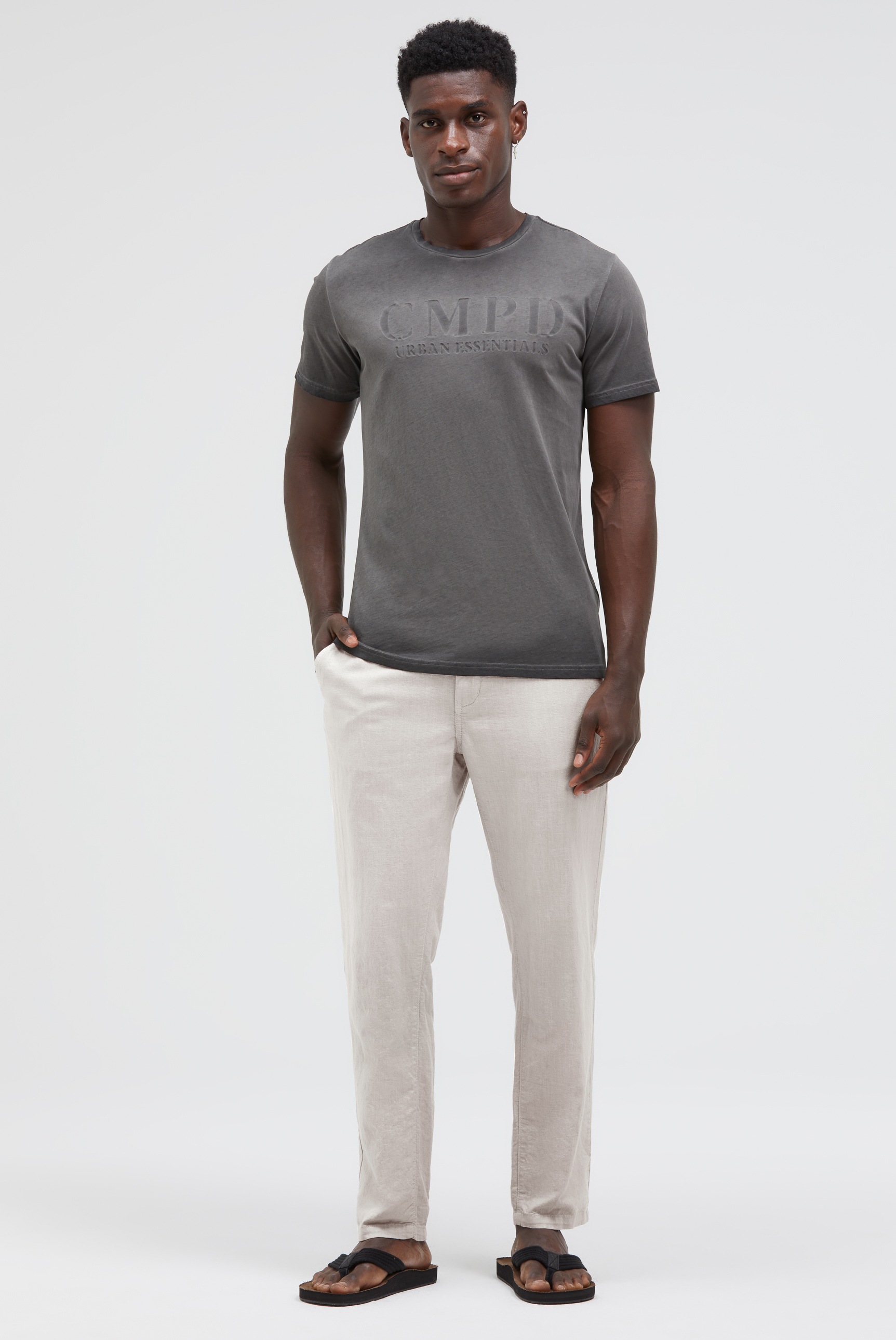 CMPD Leinenhose  mit Gesäßtaschen