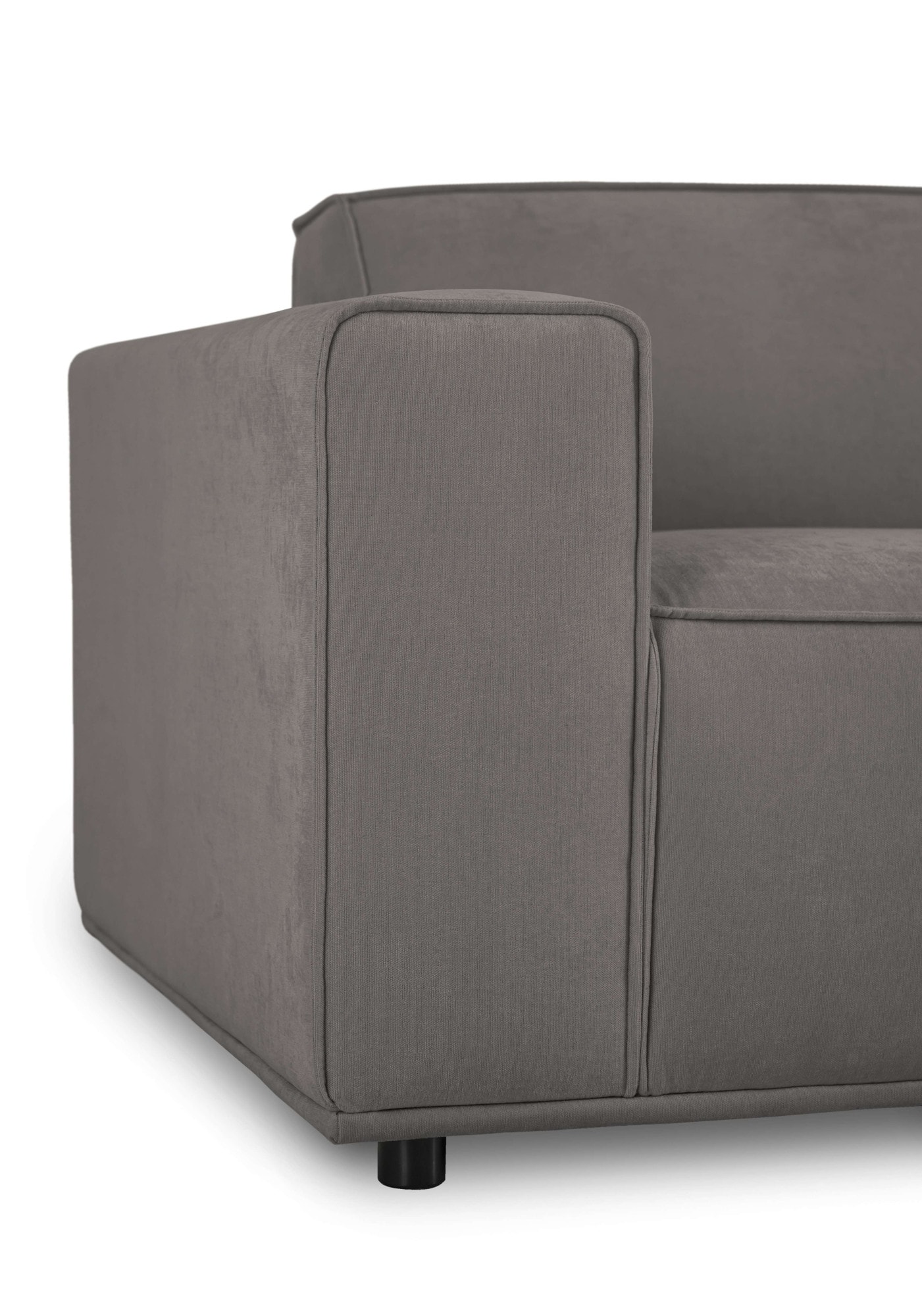 Home affaire 3-Sitzer »Avelin, 228 cm, Chenille, Struktur-Boucle«, mit Wellenunterfederung, Kedernaht, bodentief, Skandi-Design