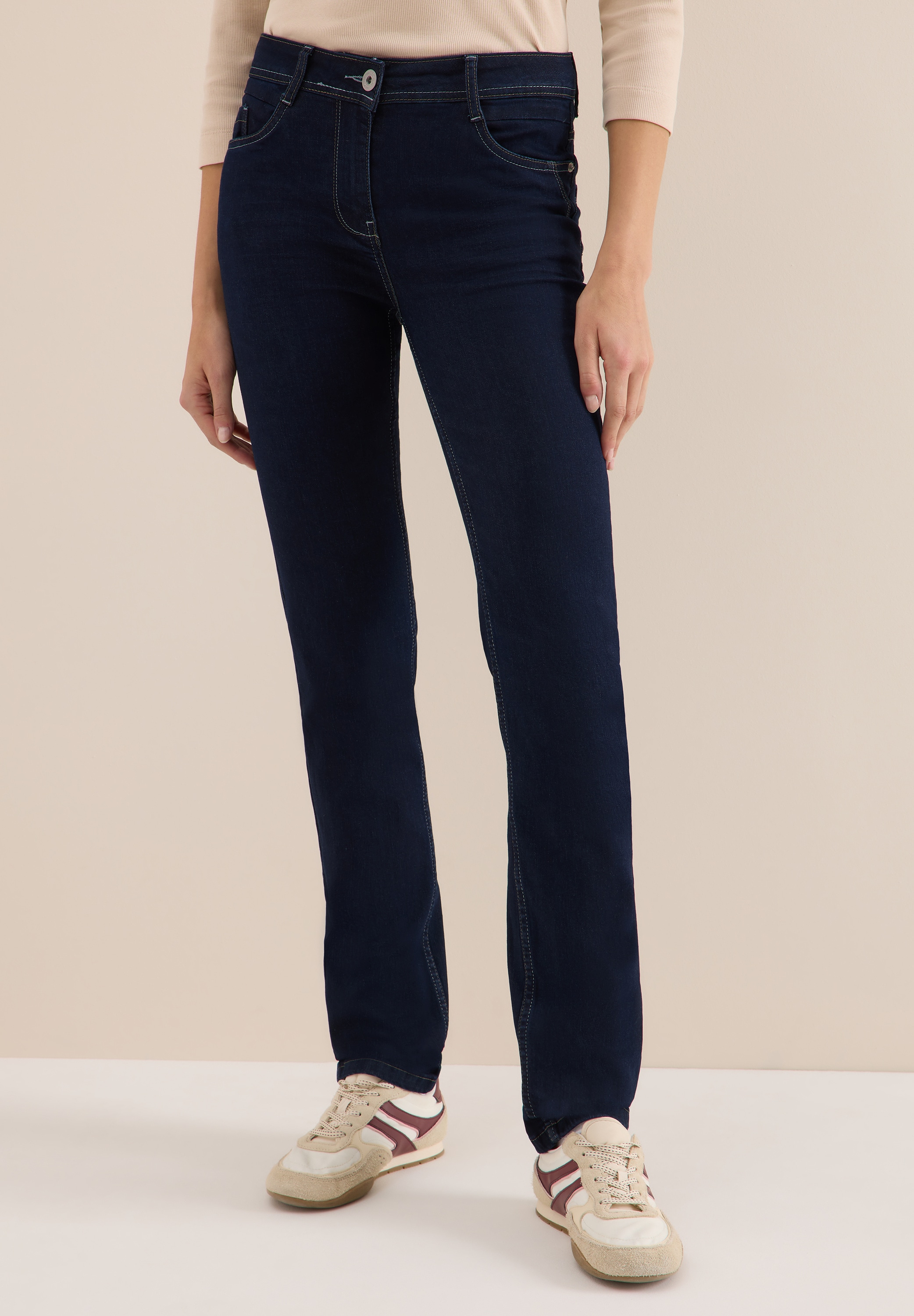Cecil Slim-fit-Jeans, High Waist
