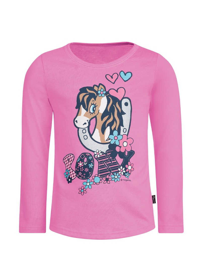 Black Friday Trigema Longsleeve »TRIGEMA Langarmshirt mit süßem Pony-Print«  | BAUR | Sport-T-Shirts