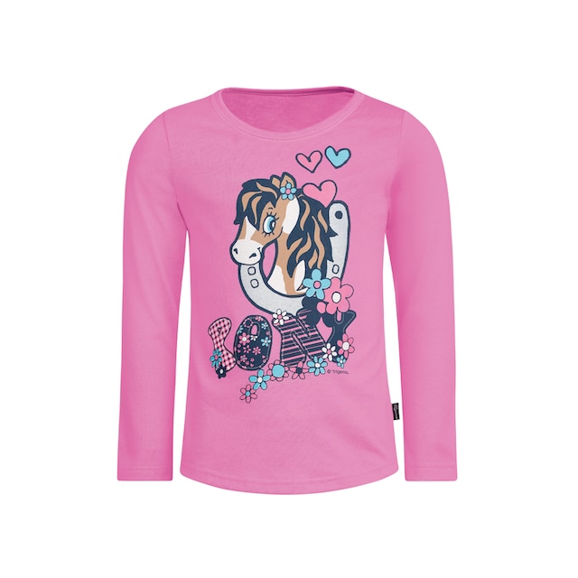 Black Friday Trigema Longsleeve »TRIGEMA Langarmshirt mit süßem Pony-Print«  | BAUR