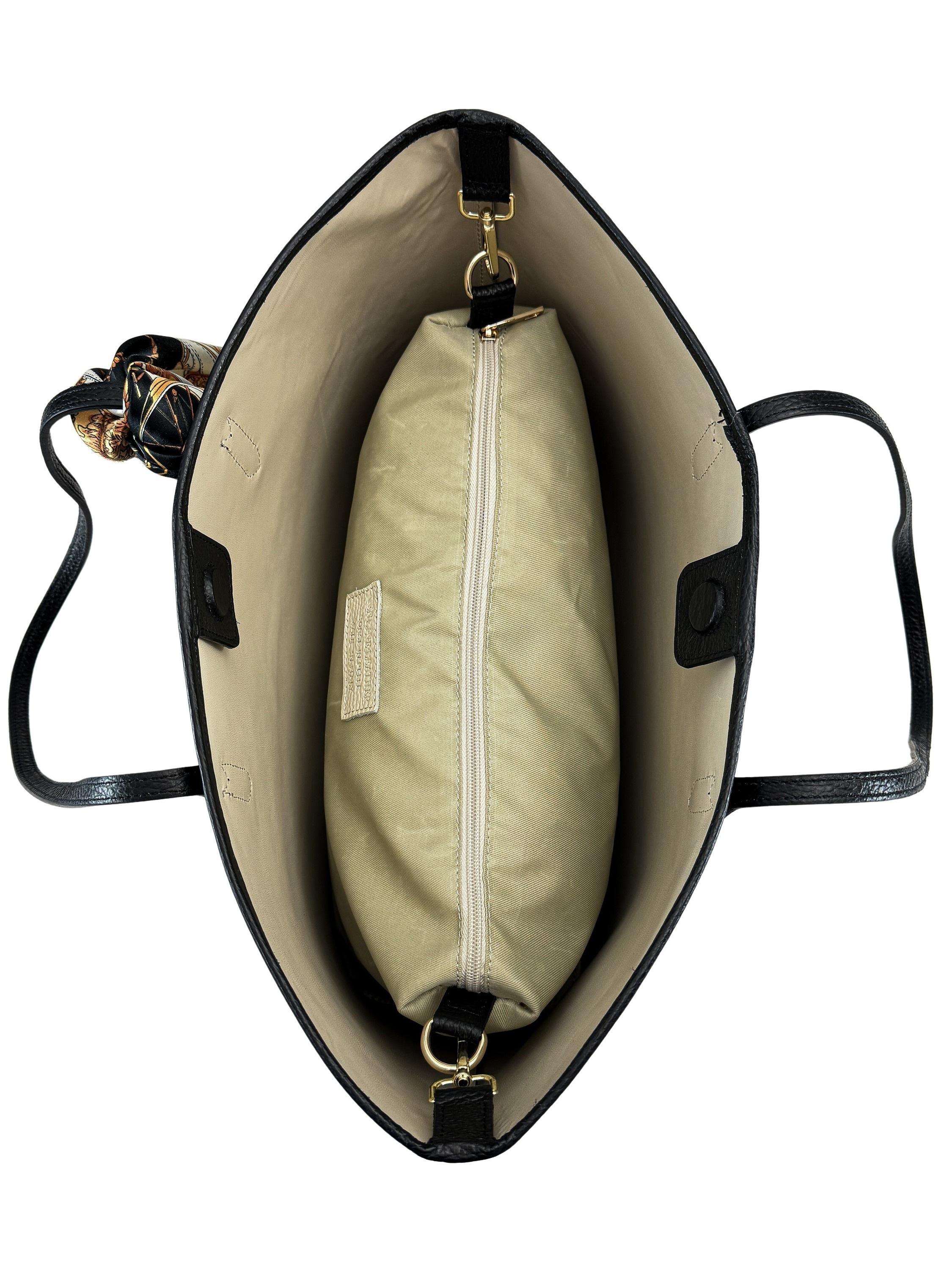 COLLEZIONE ALESSANDRO Schultertasche »Shopperella«, aus italienischem Leder mit langem Trageriemen