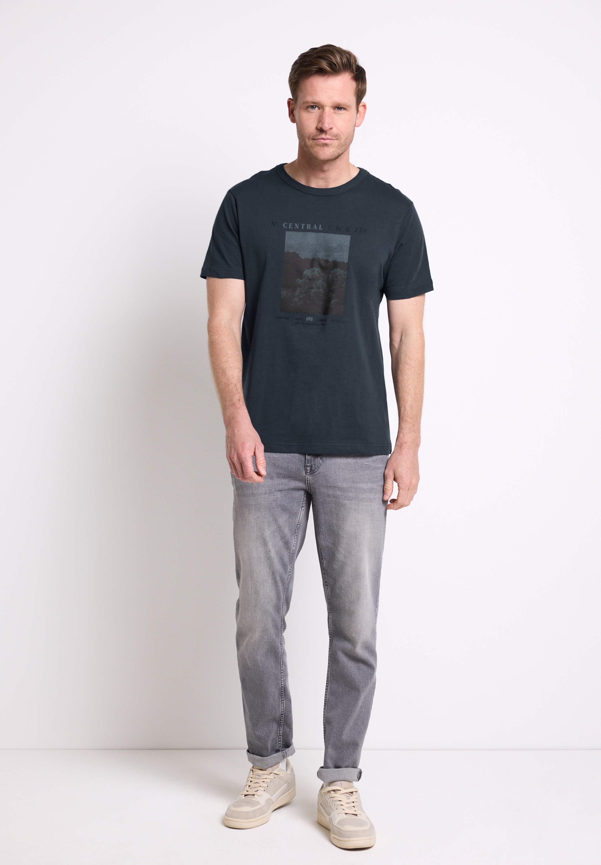 STREET ONE MEN T-Shirt aus reiner Baumwolle