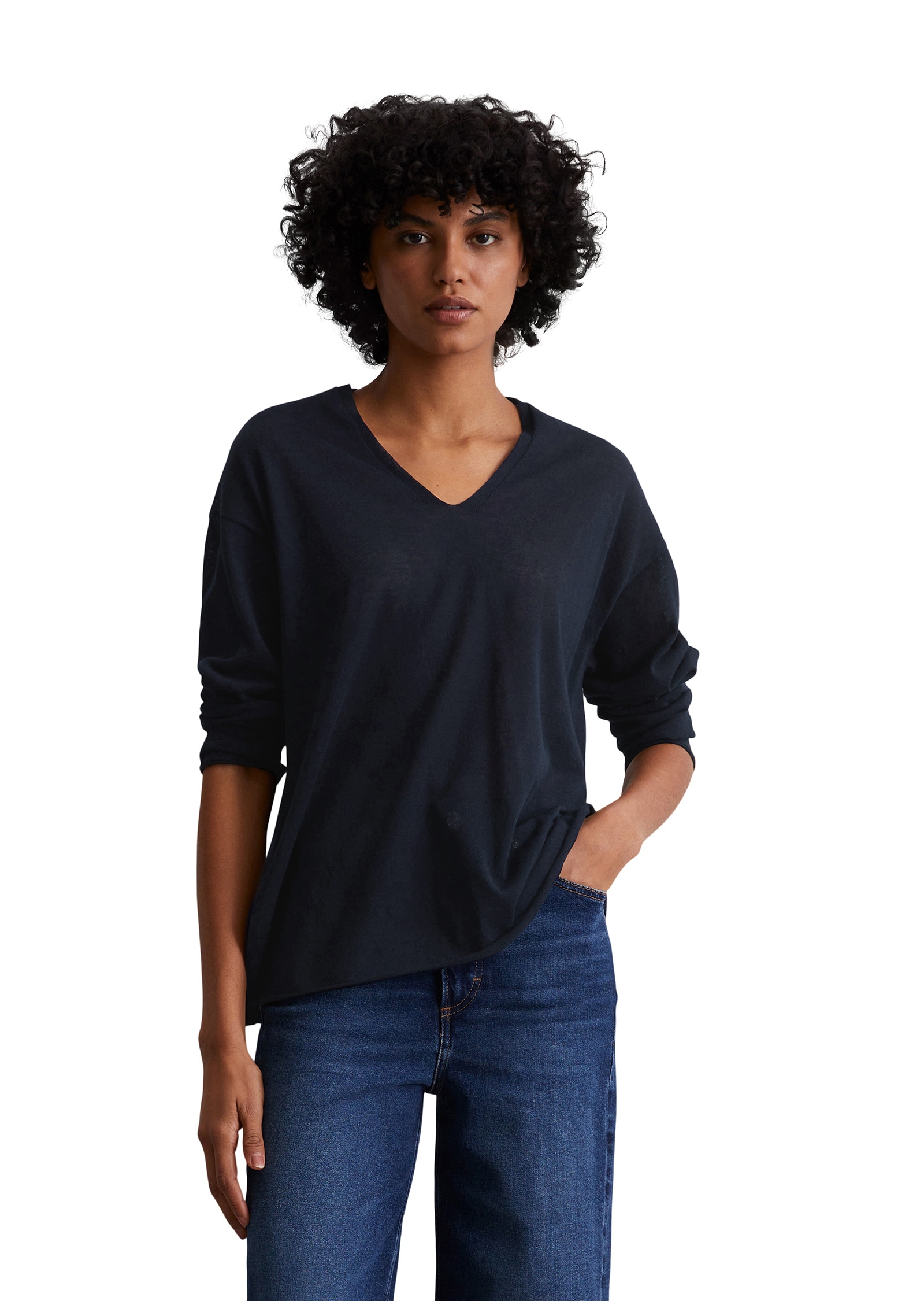 Marc OPolo Strickpullover "aus Organic-Cotton-Mix" günstig online kaufen