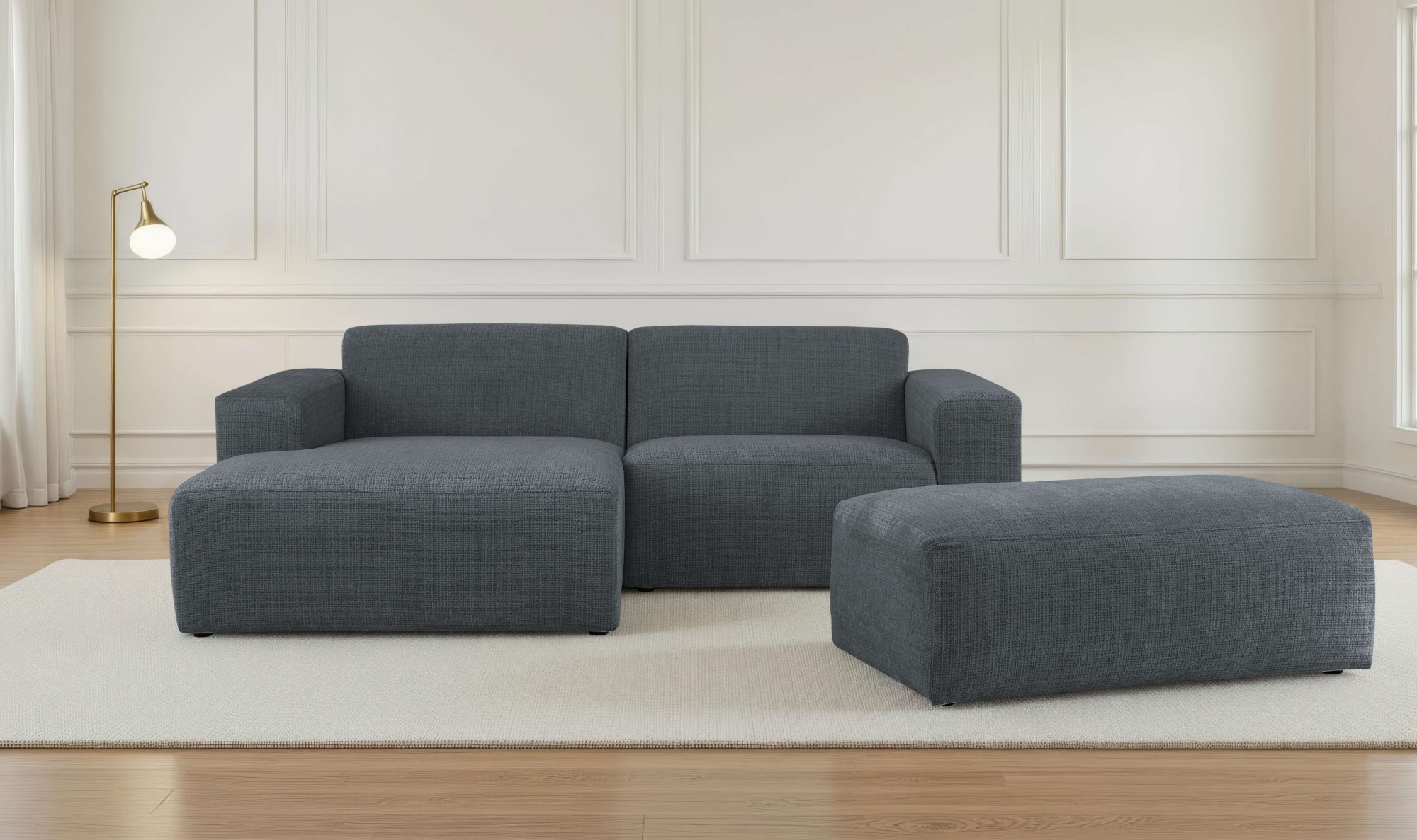 INOSIGN Ecksofa "Koa,228cm, L-Form, Modulsofa, Webstoff, Cord, Struktur, Ch günstig online kaufen