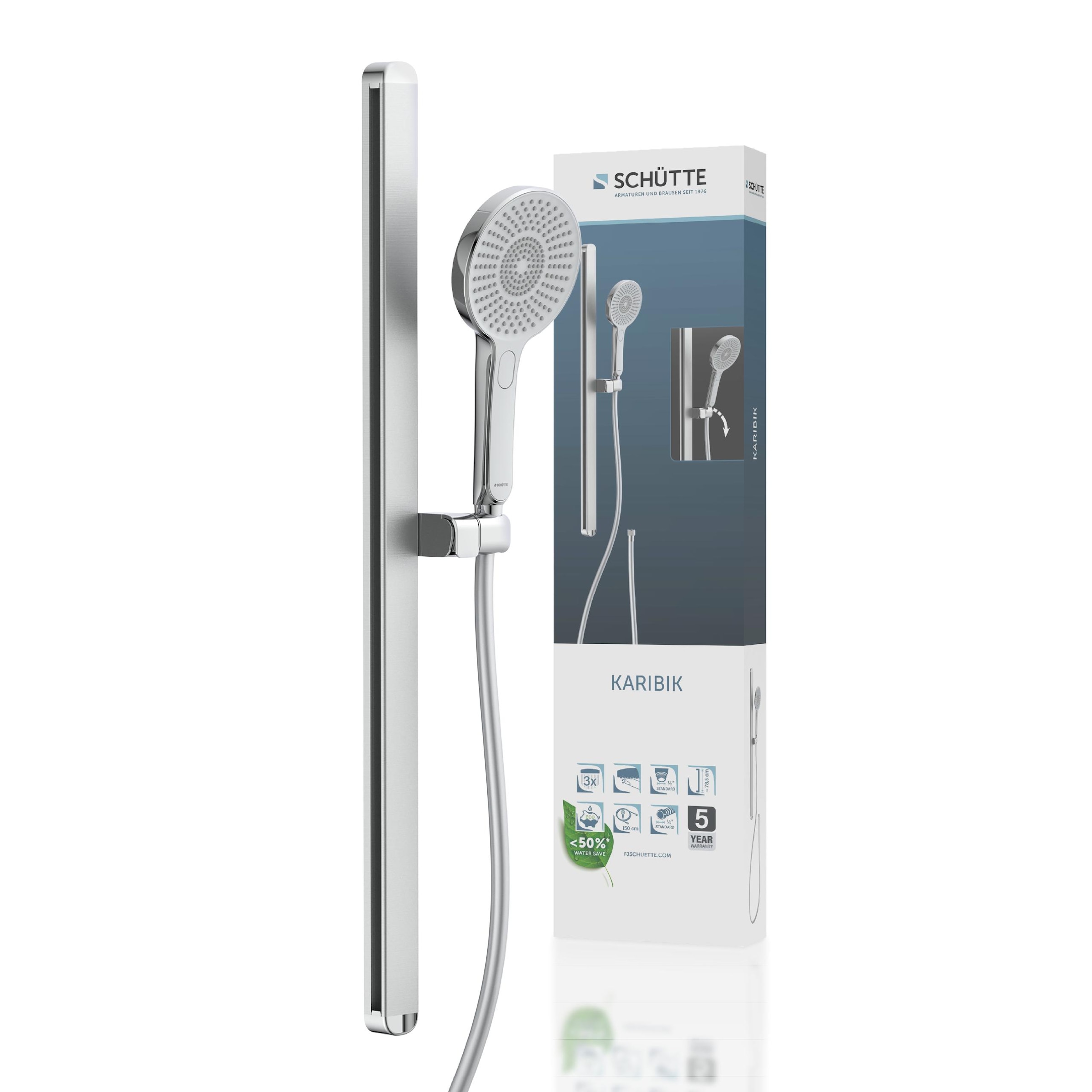 Schütte Stangenbrause-Set "KARIBIK" Komplett-Set, 4 Stk. tlg. höhenverstell günstig online kaufen