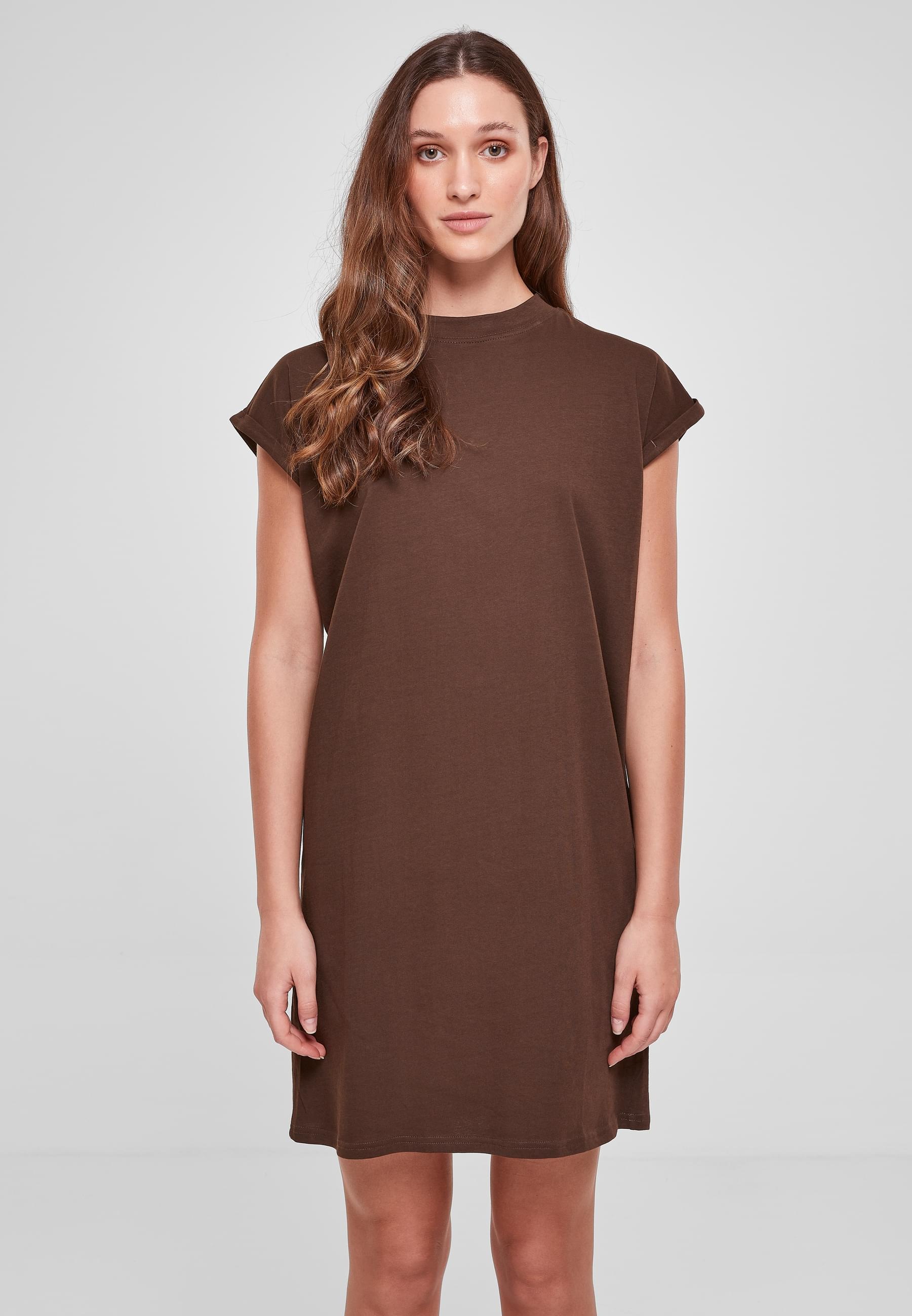 URBAN CLASSICS Shirtkleid »Urban Classics Damen Ladies Turtle Extended Shoulder Dress«, (1 tlg.)