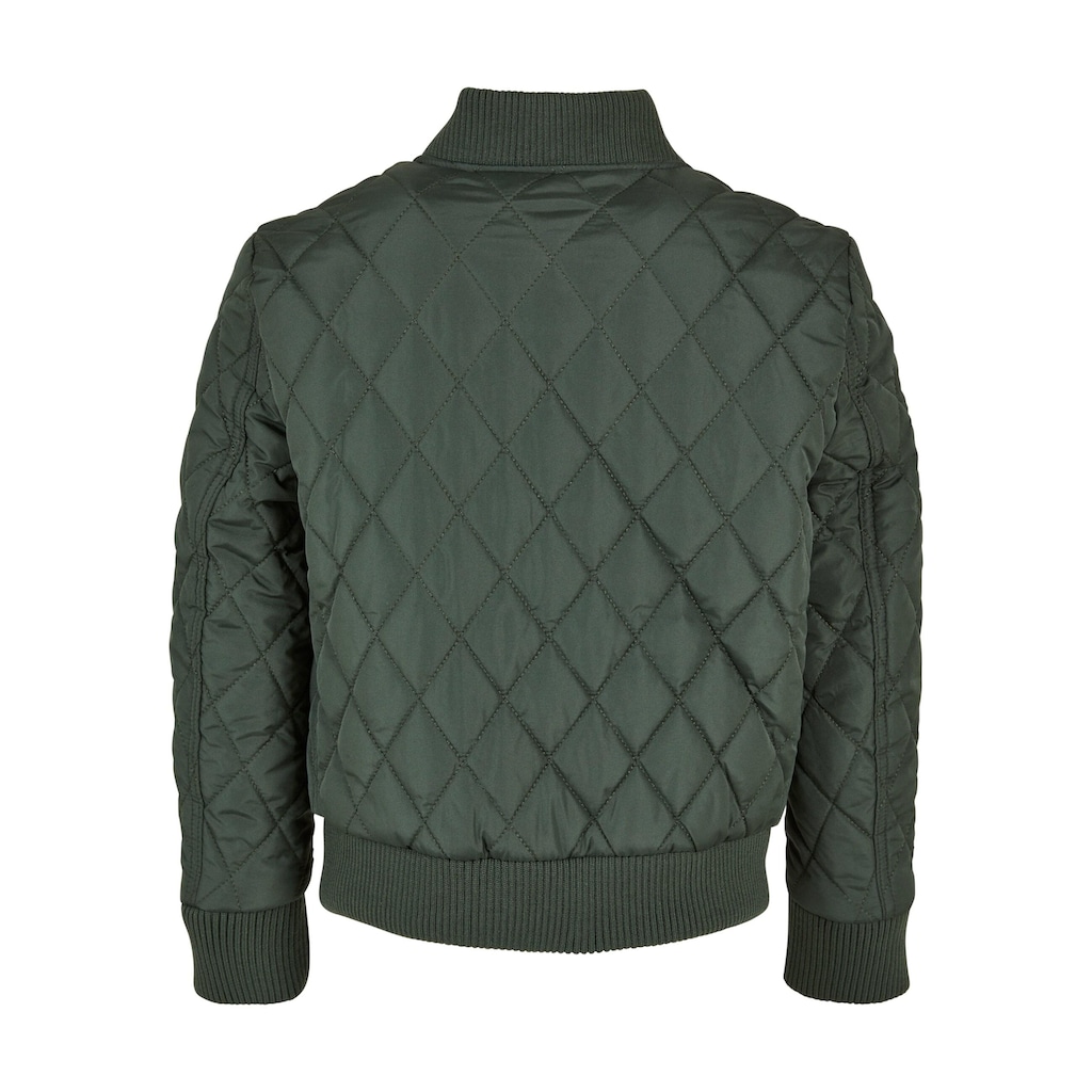 URBAN CLASSICS Allwetterjacke »Urban Classics Herren Boys Diamond Quilt Nylon Jacket«, (1 St.), ohne Kapuze