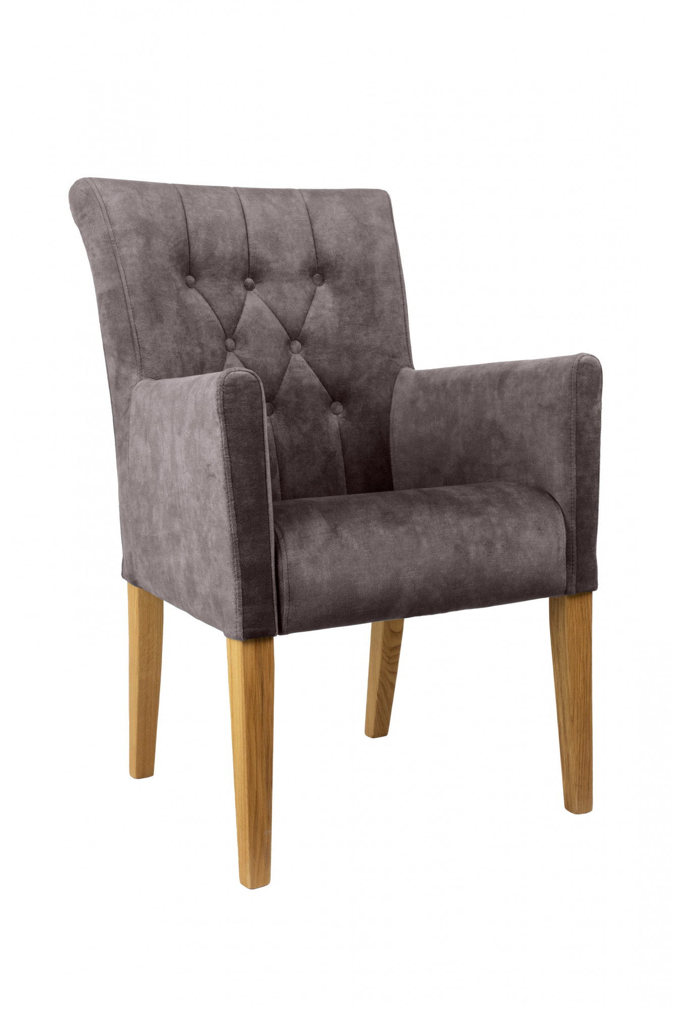 Home affaire Armlehnstuhl "Cortega Esszimmerstuhl mit Knopfheftung" () 1 St günstig online kaufen