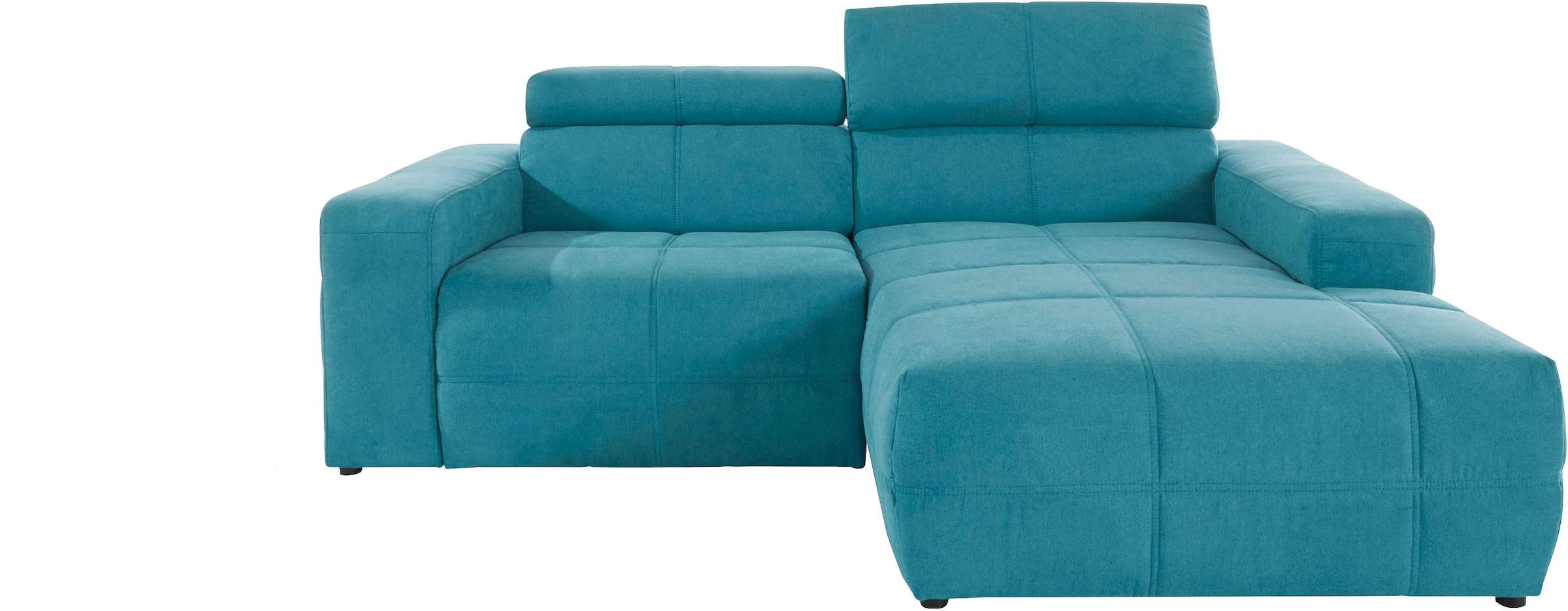 DOMO collection Ecksofa »Brandon kleine Ausführung B/T/H: 214/100/80 cm«, Mit Kopfteilverstellung, auch in Leder und Cord, L-Form