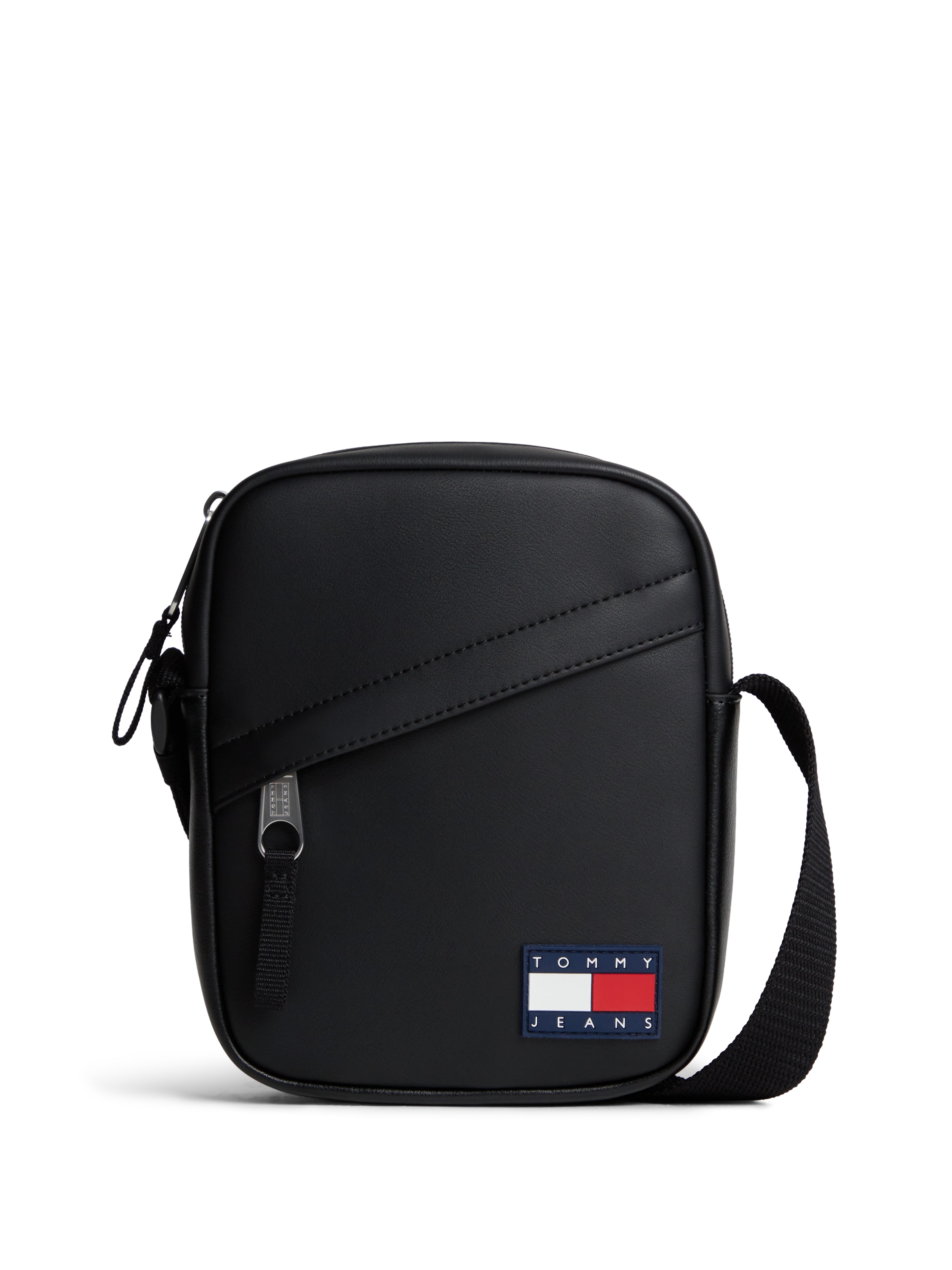Tommy Jeans Umhängetasche "TJM DAILY PU REPORTER" Schultertasche, Crossbodybag mit Logoaufnäher