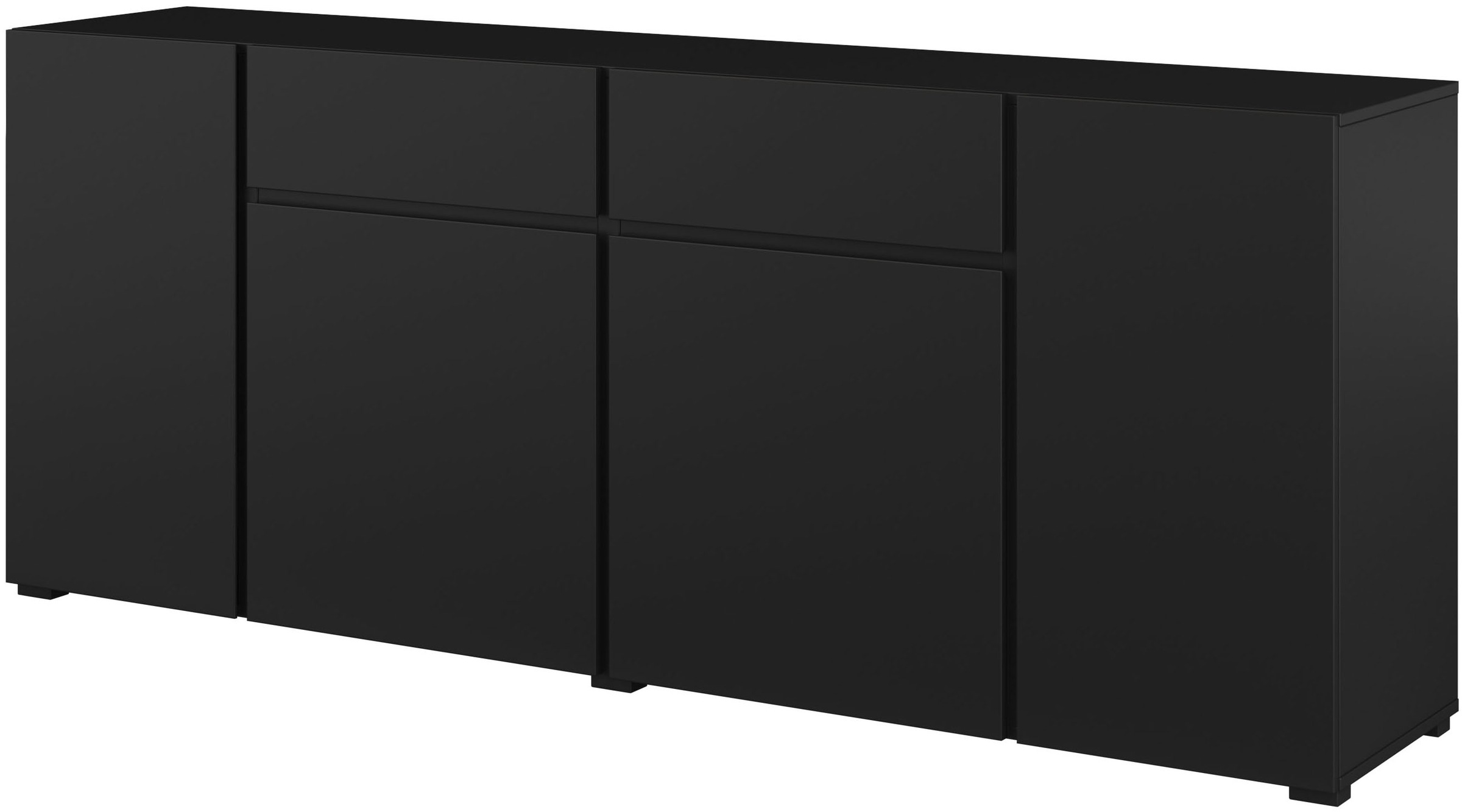 OTTO home Sideboard "Metric,Breite 195 cm, grifflose Kommode 4 Türen/2 Schu günstig online kaufen