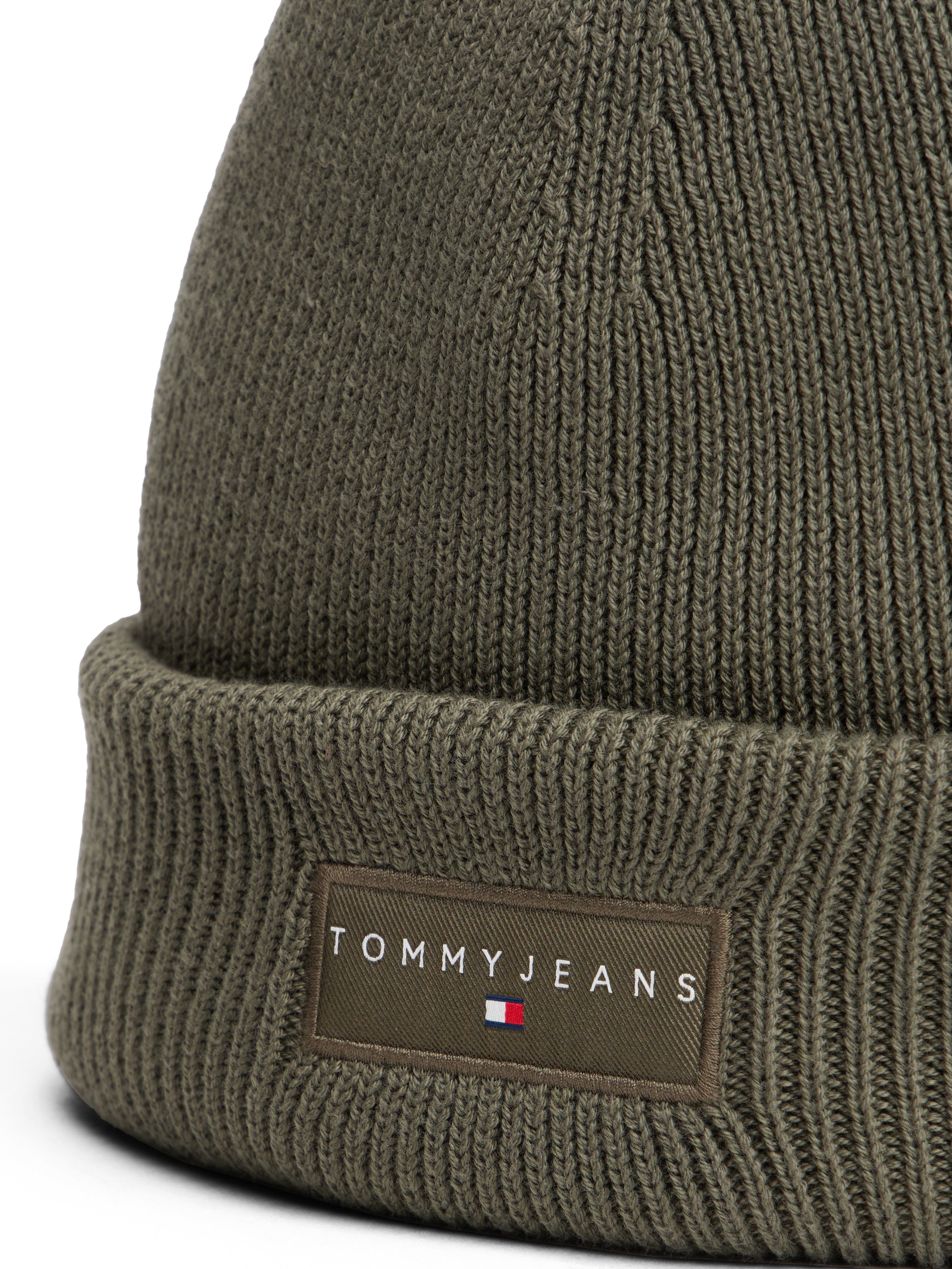 Tommy Jeans Beanie »TJM LINEAR«, in Grobstrick, mit Umschlag