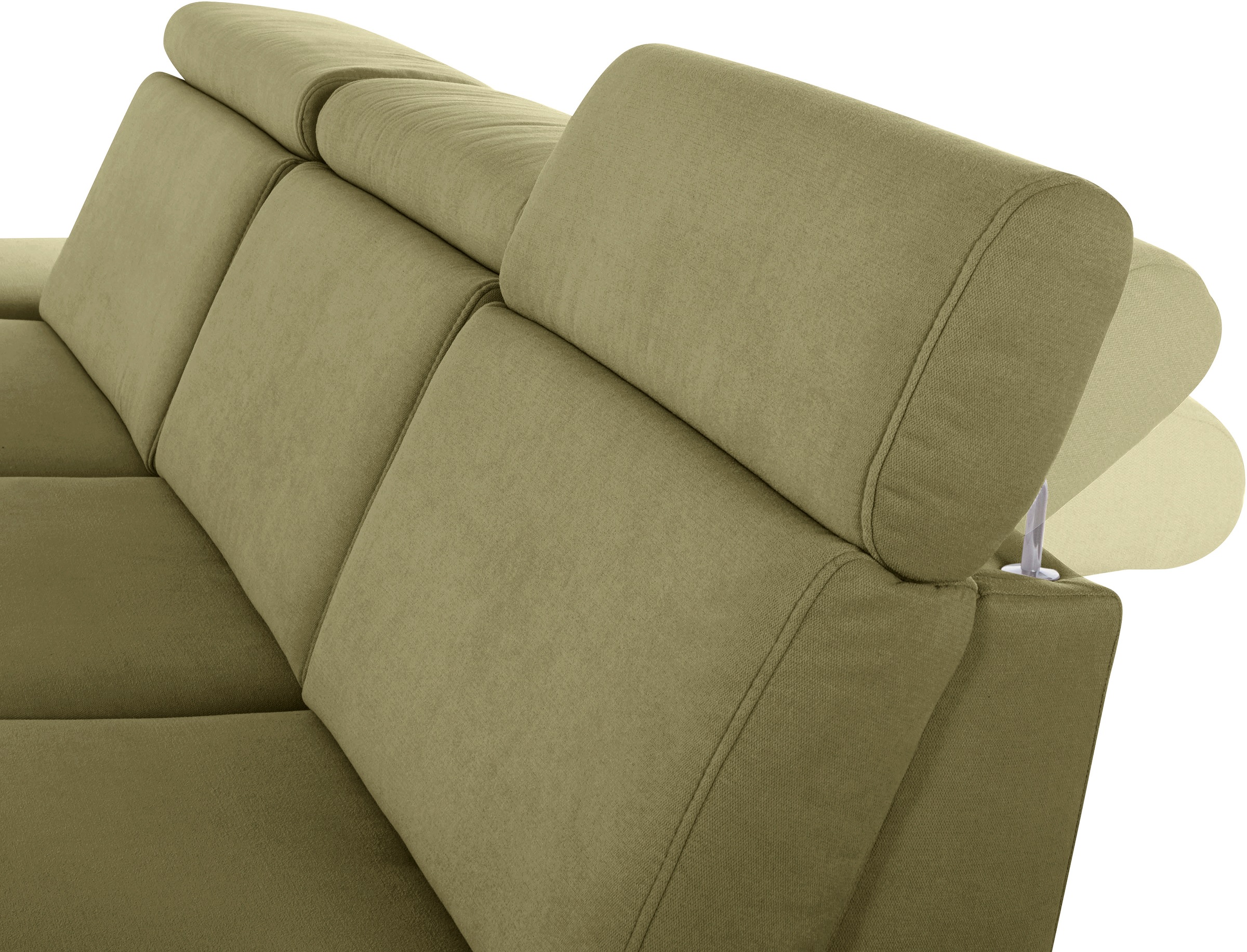 sit&more Ecksofa »Brisbane L-Form«, Fußhöhe 15 cm, inklusive Sitztiefen-, Armteil- und Kopfteilverstellung
