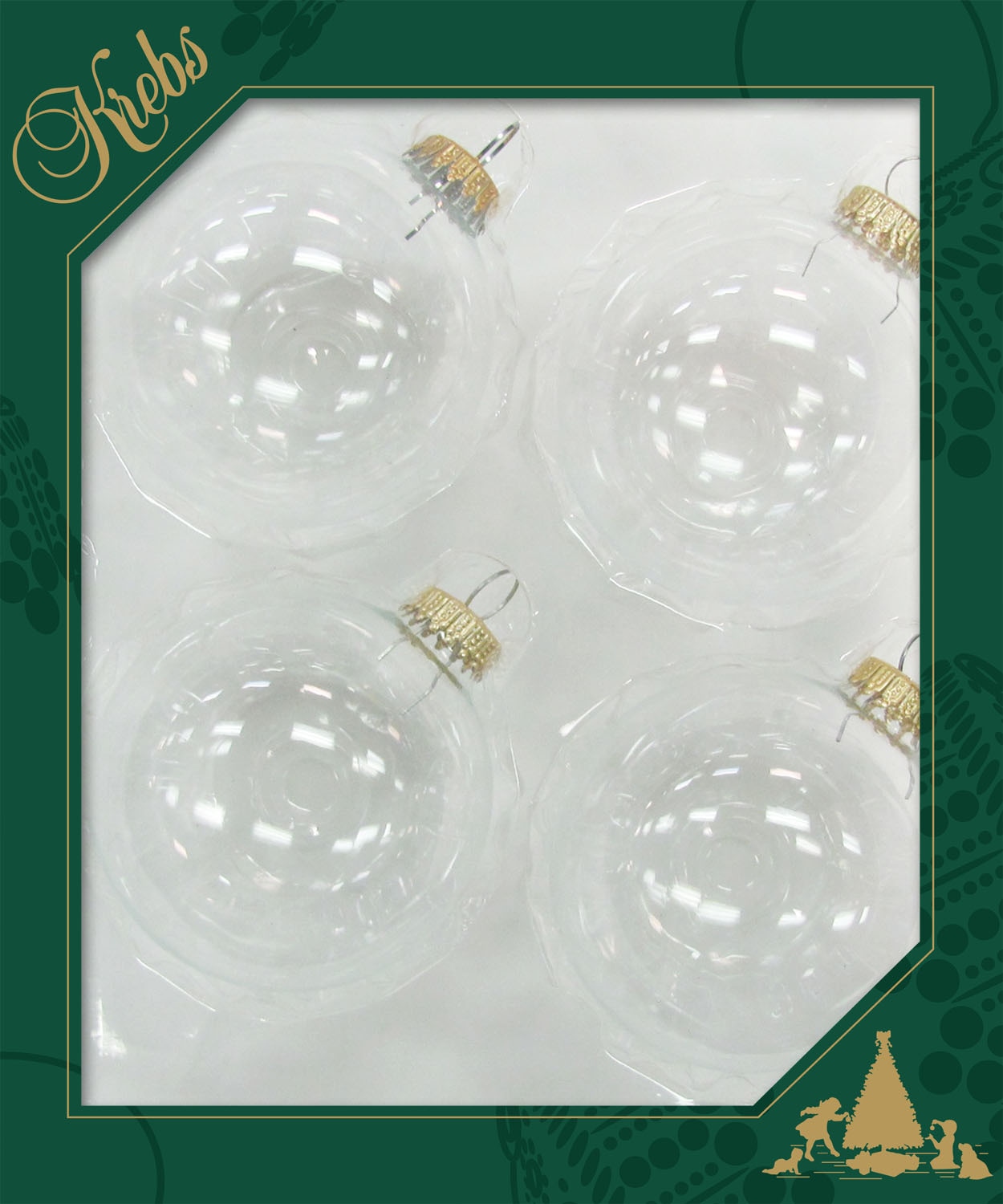 Krebs Glas Lauscha Weihnachtsbaumkugel »CBK78001, Weihnachtsdeko, Christbaumschmuck, Christbaumkugeln Glas«