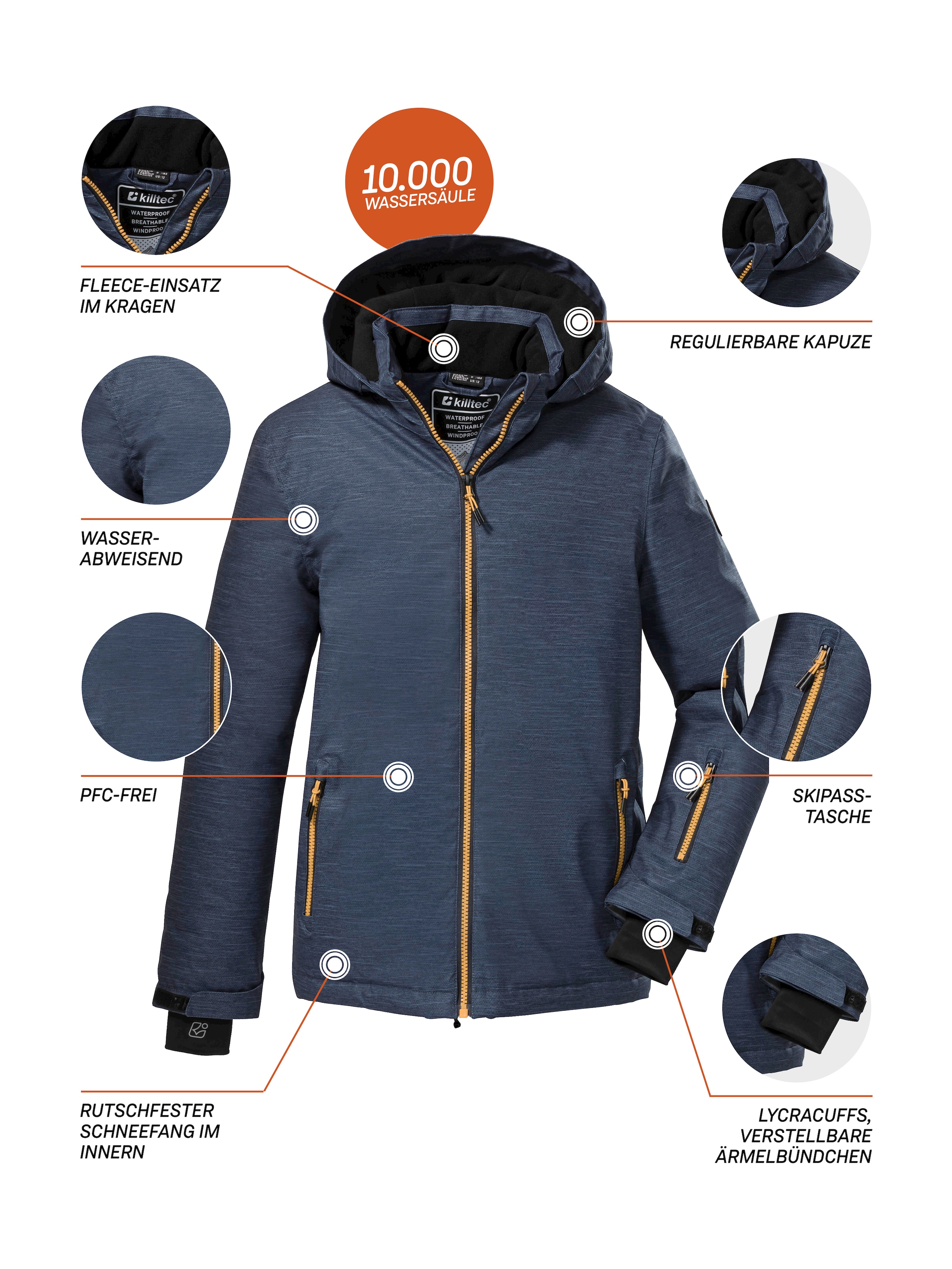 killtec water resistant windproof breathable