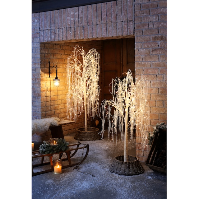 andas LED Baum »Trauerweide, Weihnachtsdeko aussen«, 252 flammig