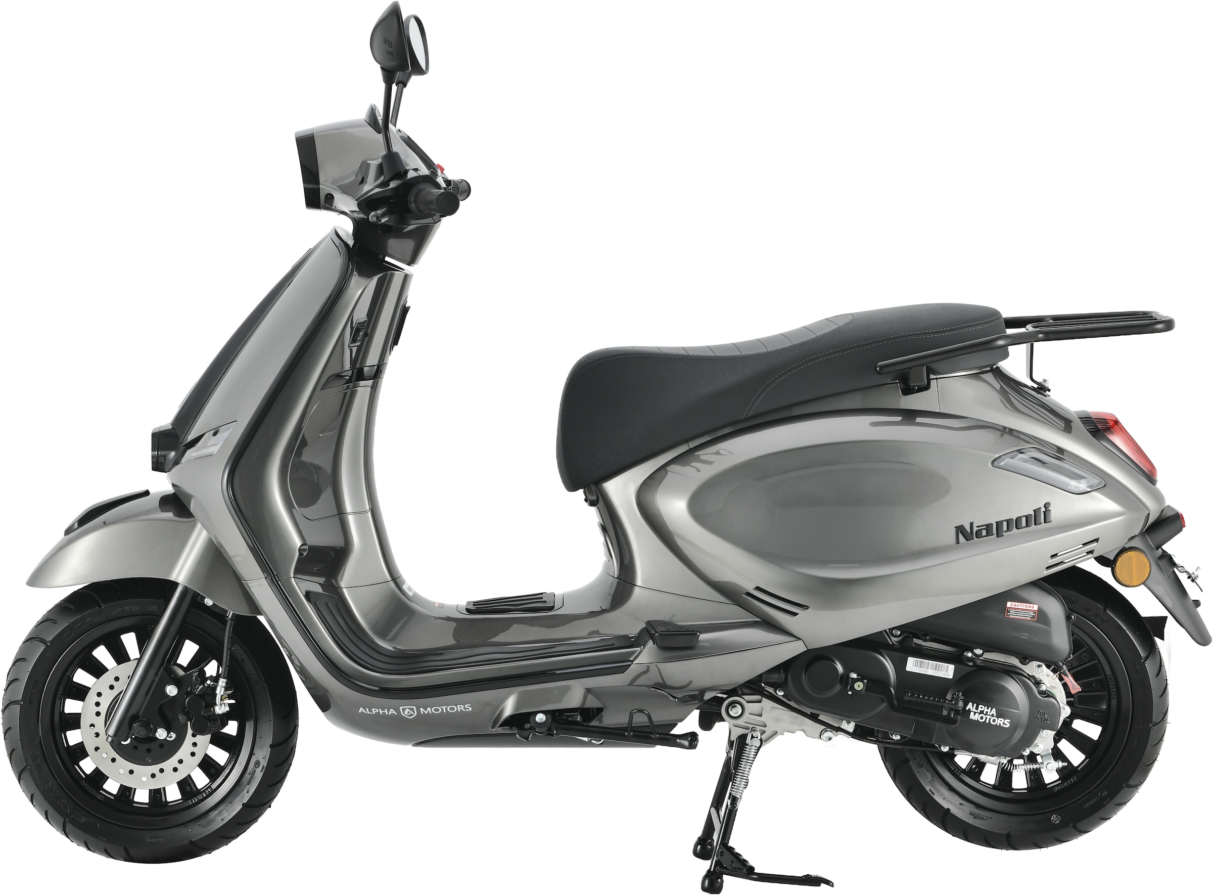 Alpha Motors Motorroller »Napoli 50 ccm 45 km/h EURO 5 (mit/ohne Topcase)«, 50 cm³, 45 km/h, Euro 5, 3,26 PS