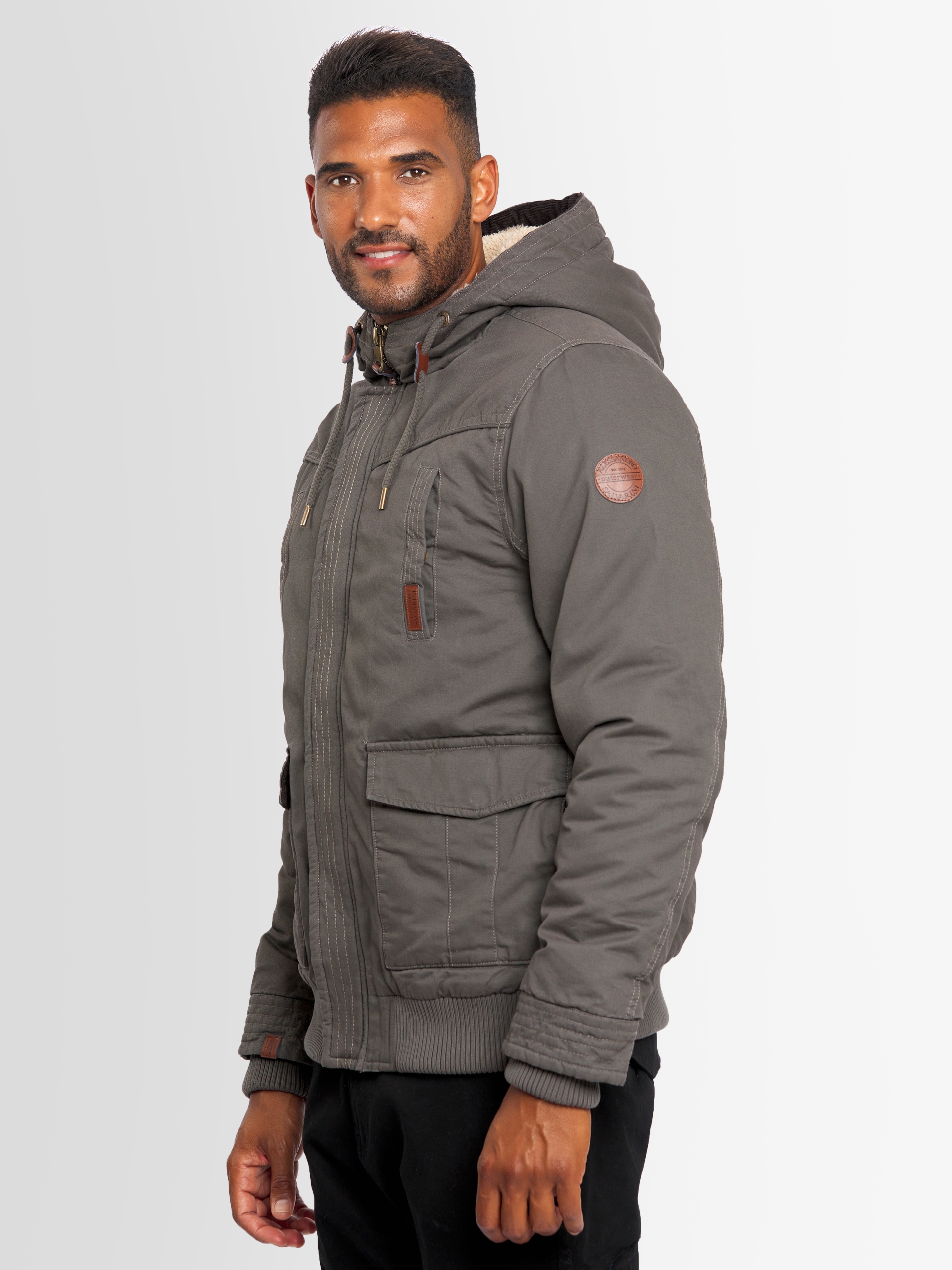 Alessandro Salvarini Winterjacke »ASRigio«, mit warmem Teddyfell