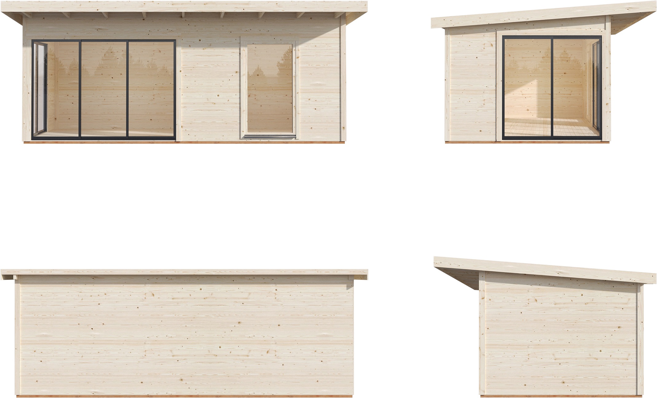 Palmako Gartenhaus »Andrea 17,1 m², Slide«