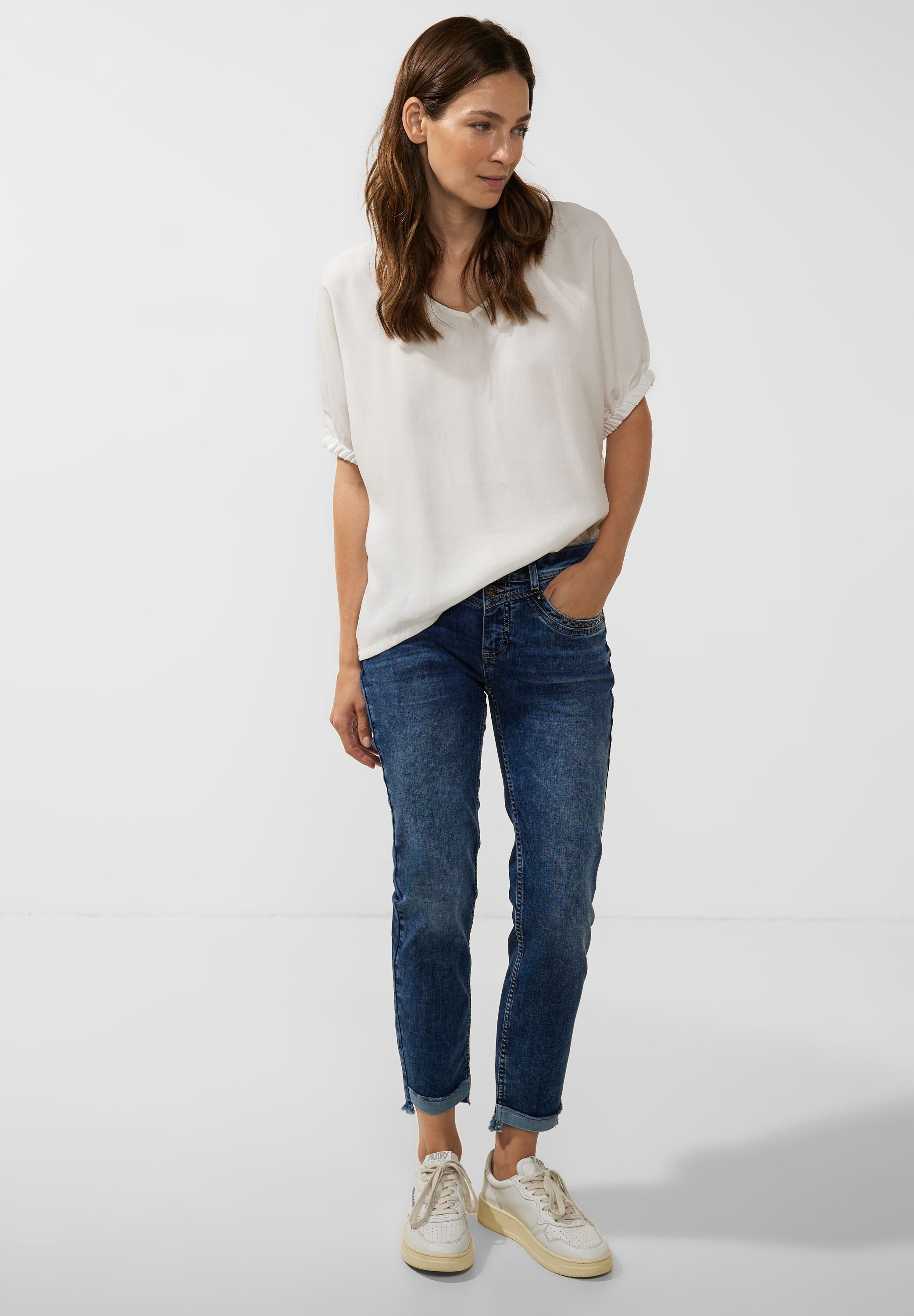 STREET ONE Comfort-fit-Jeans, Middle Waist