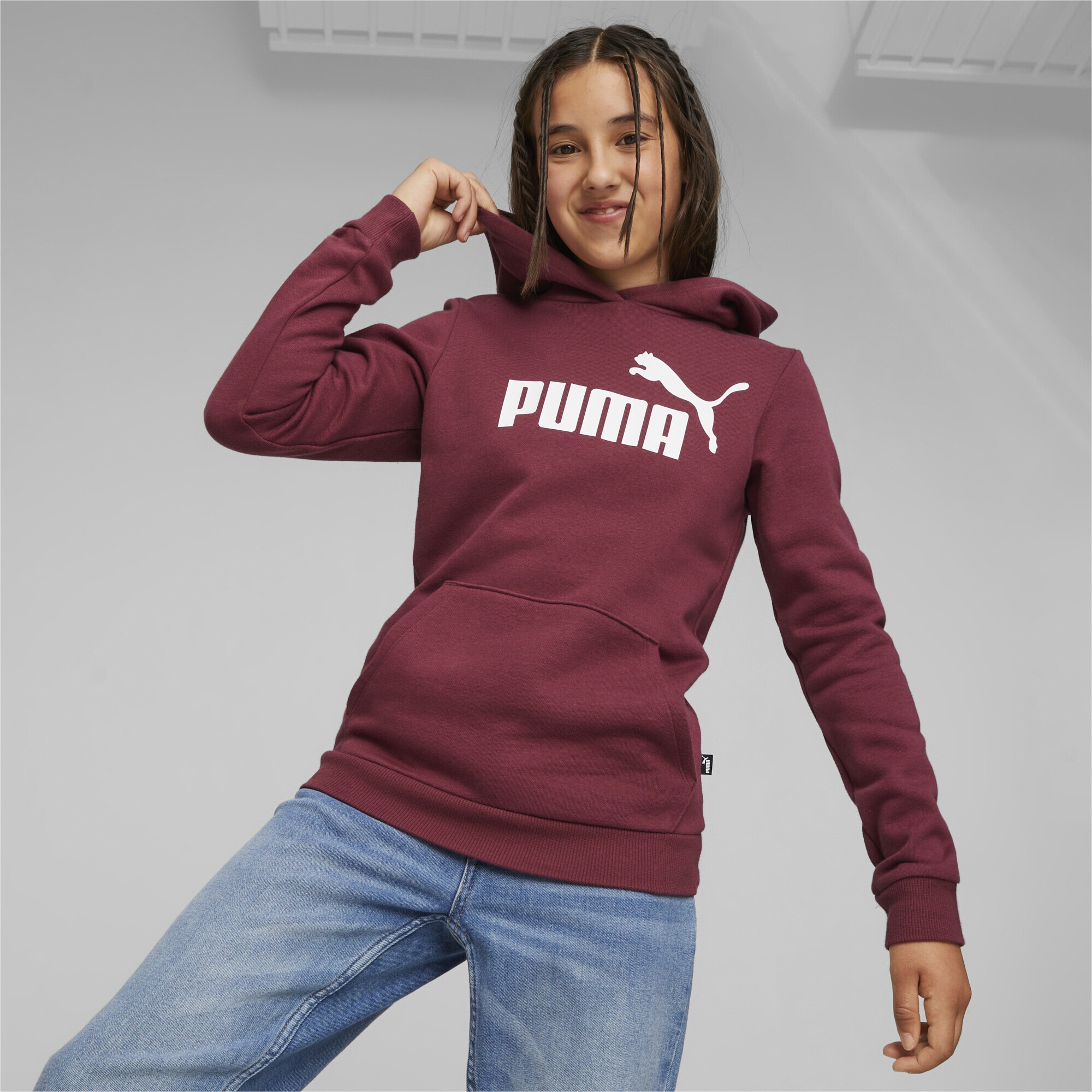 | bestellen PUMA BAUR Logo Hoodie »Essentials Hoodie Mädchen«