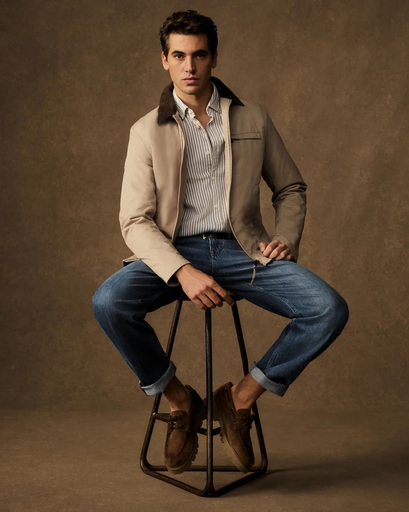 Joop Jeans Sommerjacke »Matok« ohne Kapuze Regular fit mit Umlegekragen