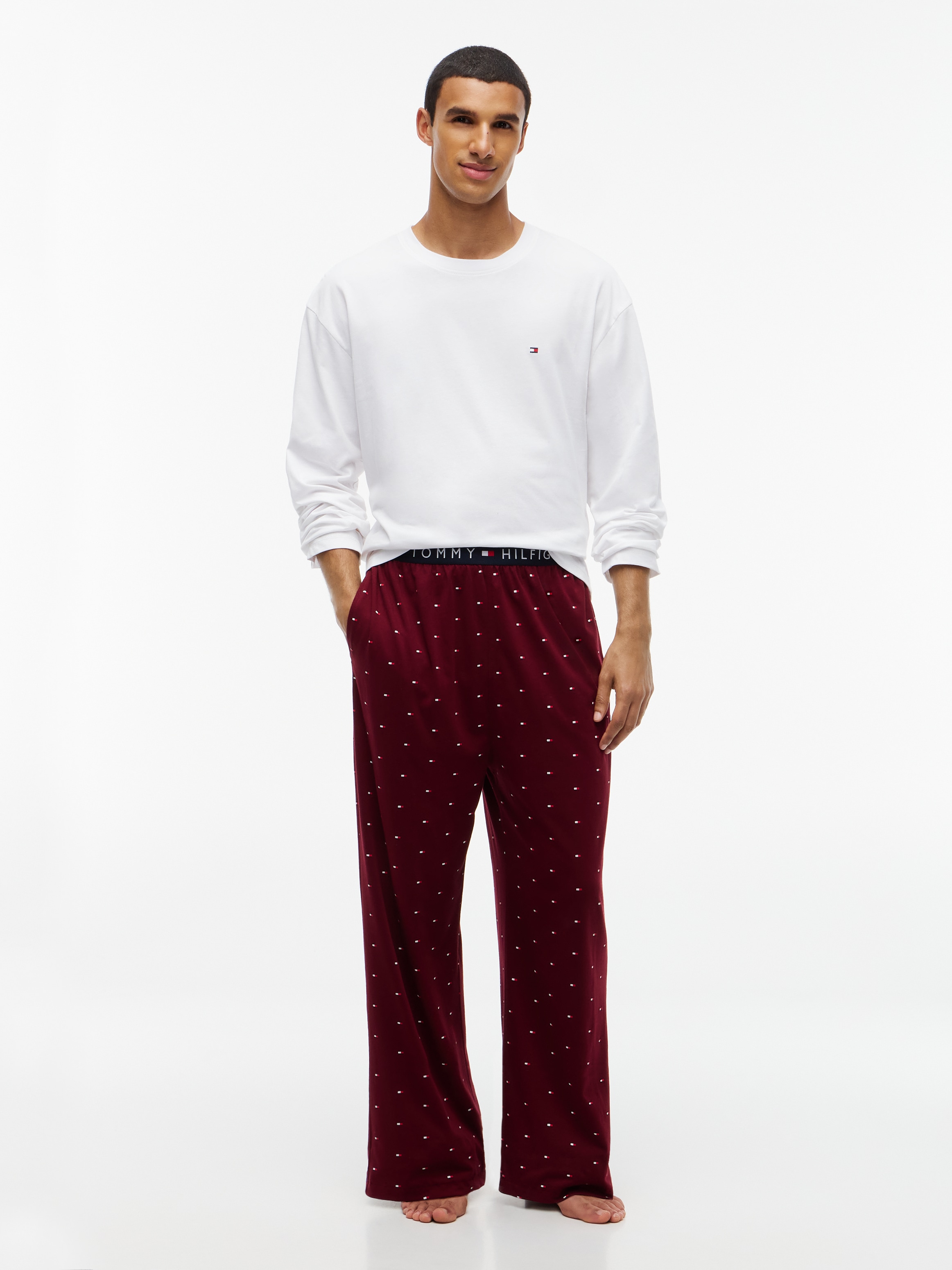 Tommy Hilfiger Underwear "LS JERSEY LOGO PJ SET PRINT"