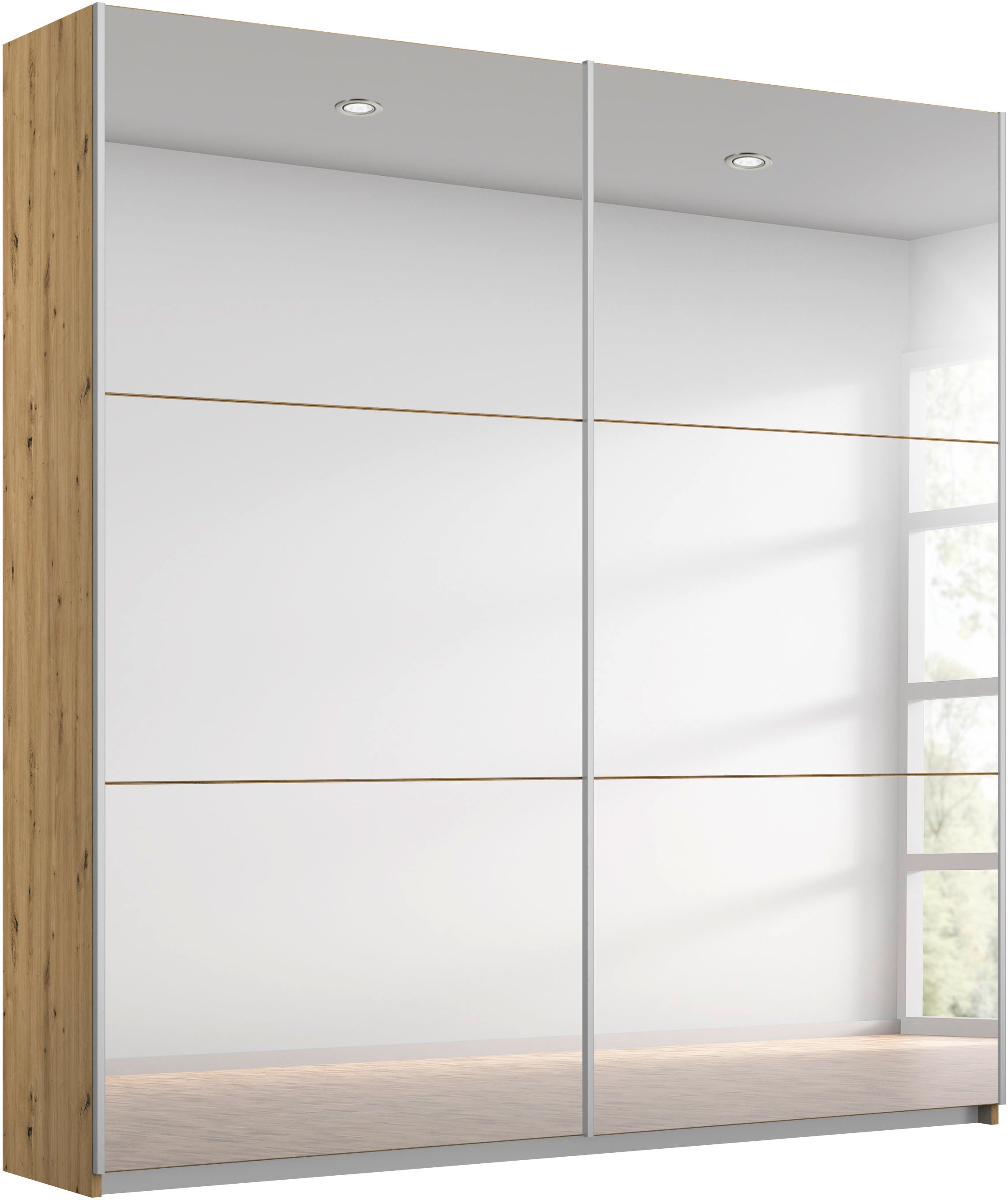 rauch "Kleiderschrank Schrank Garderobe REFLECT" inkl. praktischer Innenausstattung mit viel Stauraum MADE IN GERMANY