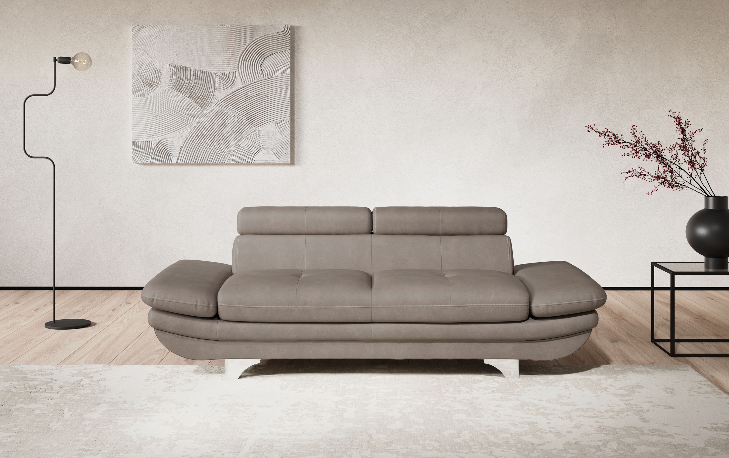 COTTA 2-Sitzer "Enterprise" Big-Sofa, mit Armteilverstellung & Kopfteilvers günstig online kaufen