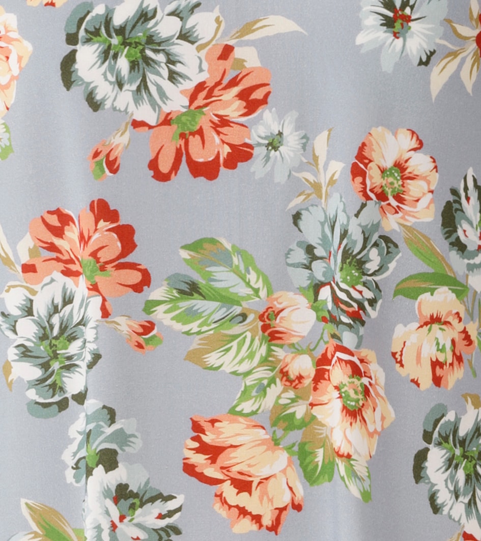 Aniston CASUAL Schlupfbluse mit farbenfrohen Blumendruck - jedes Teil ein Unikat - NEUE KOLLEKTION