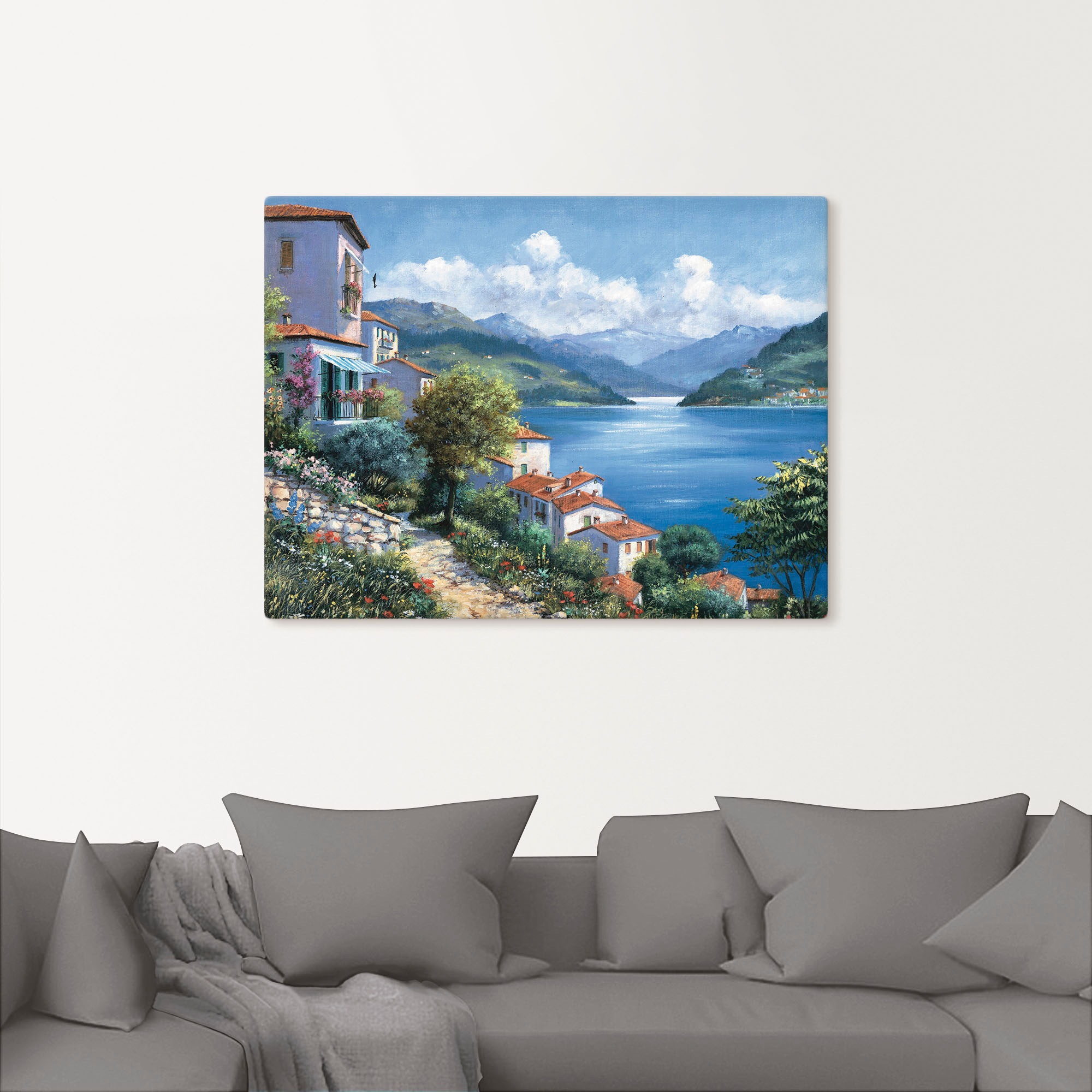 Artland Wandbild »Urlaubsaussicht«, Gewässer, (1 St.), als Leinwandbild, Poster in verschied. Größen