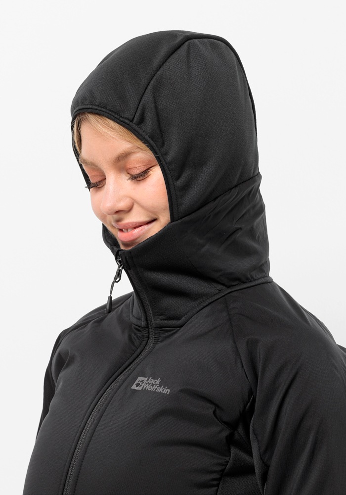 Jack Wolfskin Kapuzenfleecejacke »ALPGRAT PRO INS FZ W«, mit Kapuze