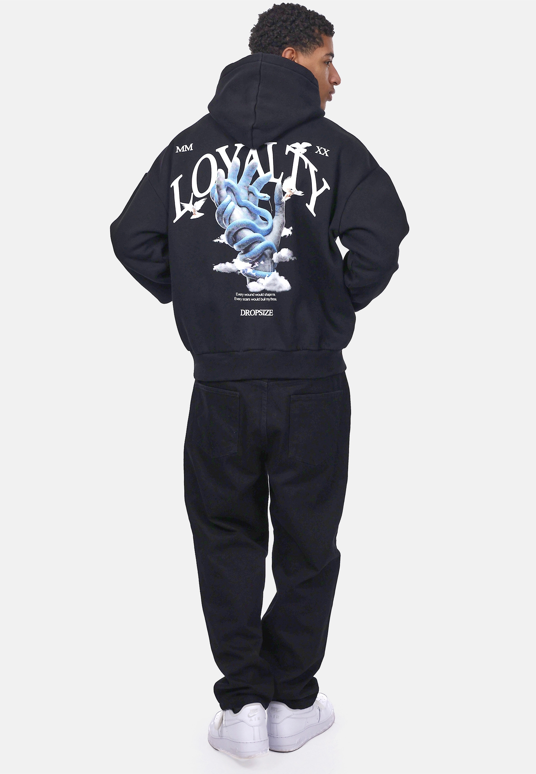 Dropsize Kapuzenpullover »Dropsize HEAVY OVERSIZE SNAKE HAND HOODIE« 1 Stk.