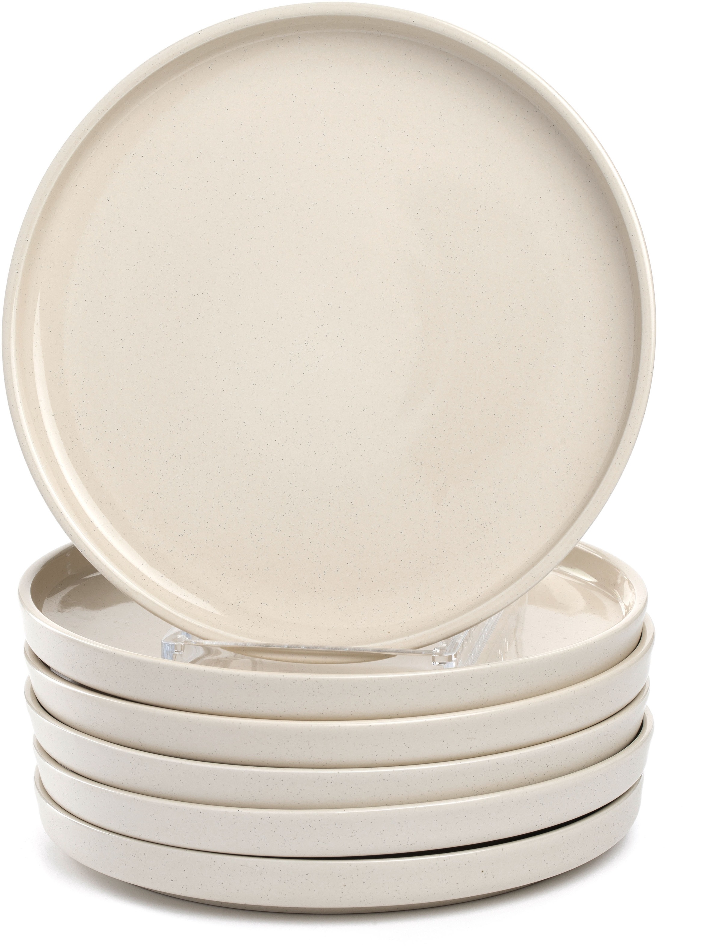 LEONARDO Teller-Set "Speiseteller ROMA, Keramikteller, ca. 22 cm, 6-teilig", 6 Stk., beige, Geschirr-Sets, Geschirr-Set, Service,