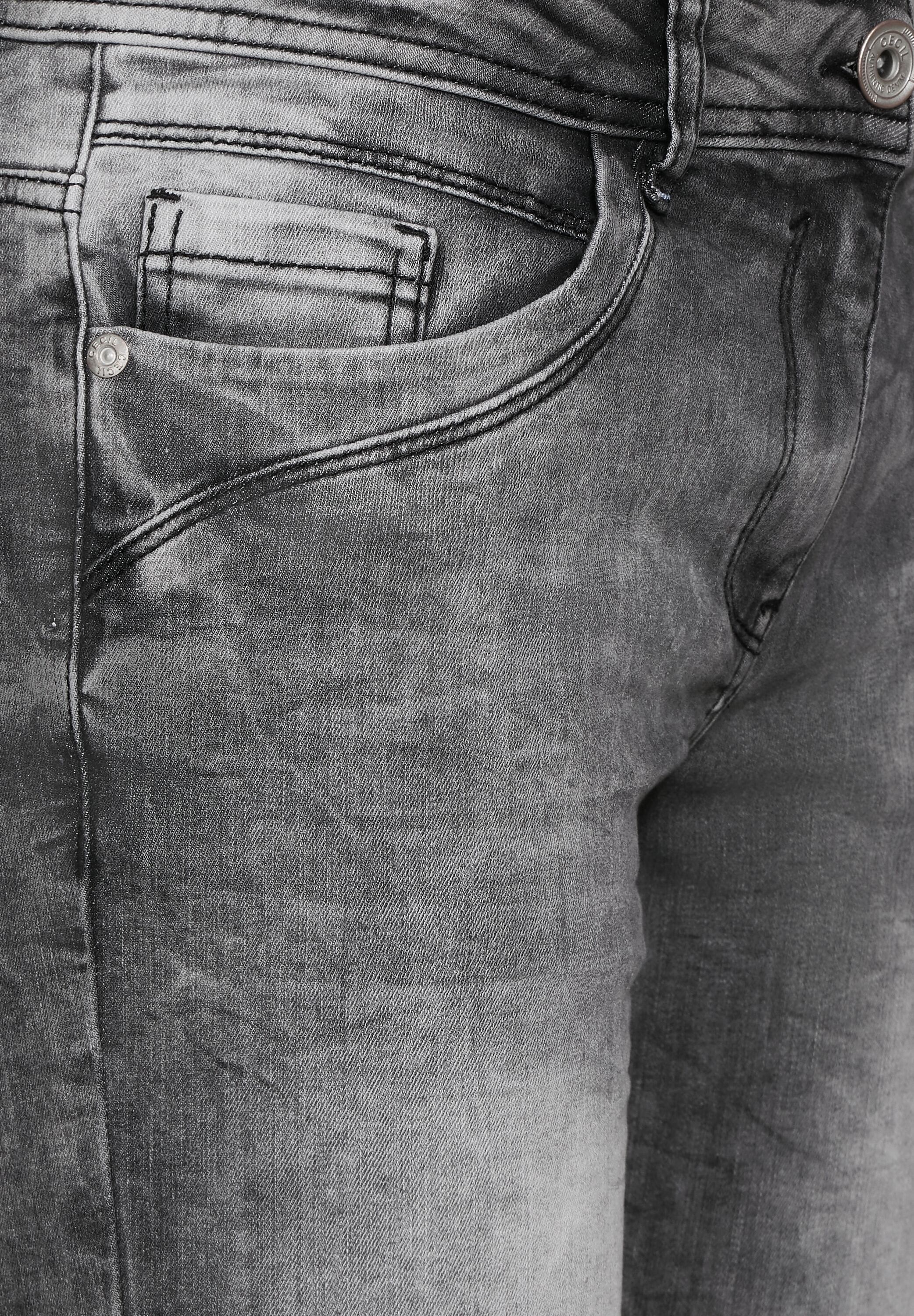 Cecil Boyfriend-Jeans, mit grauer Waschung