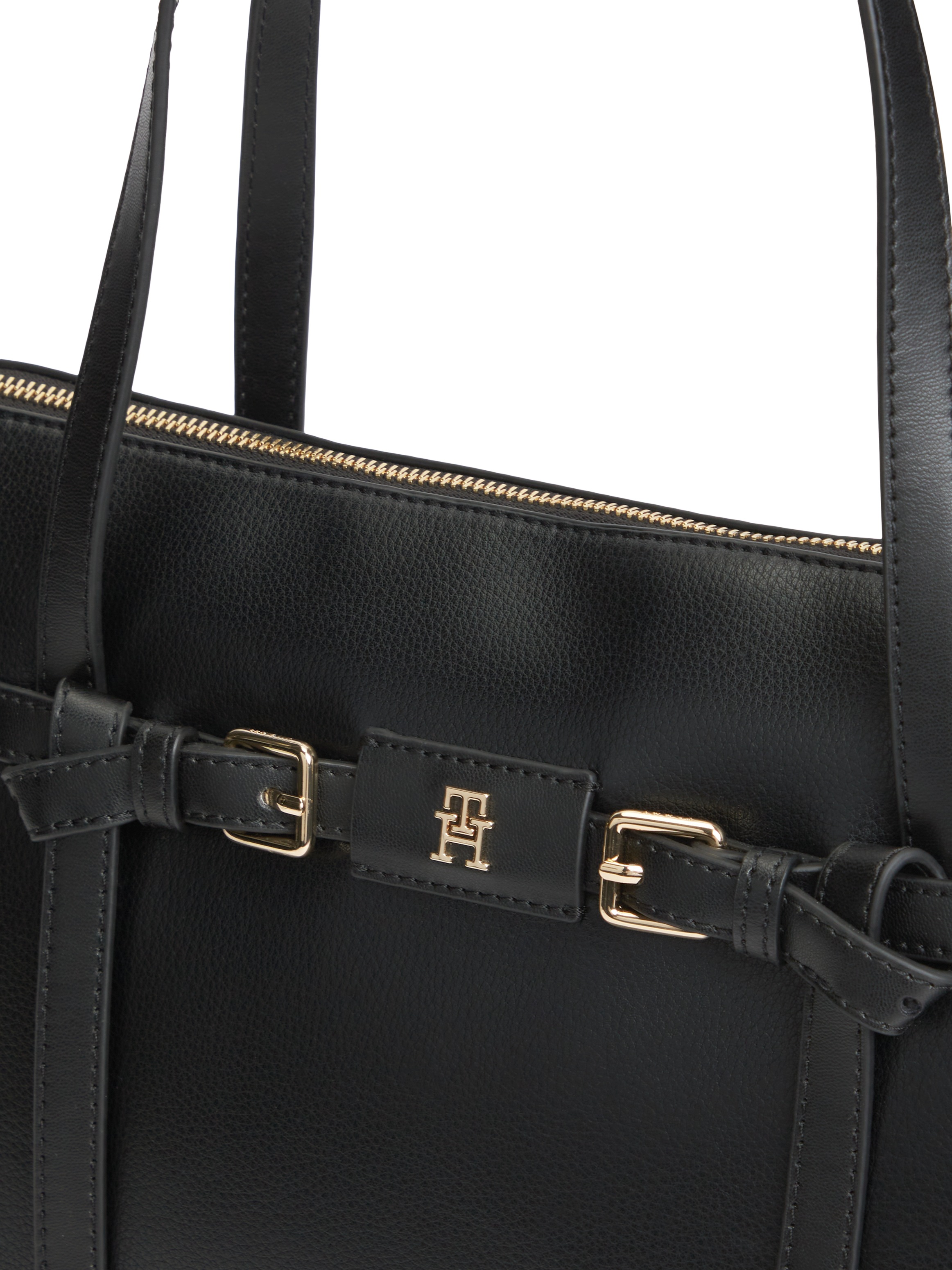 Tommy Hilfiger Handtasche »TH BUCKLE TOTE« Damen Schultertasche, mit Zierschnalle und TH-Schmuckelement