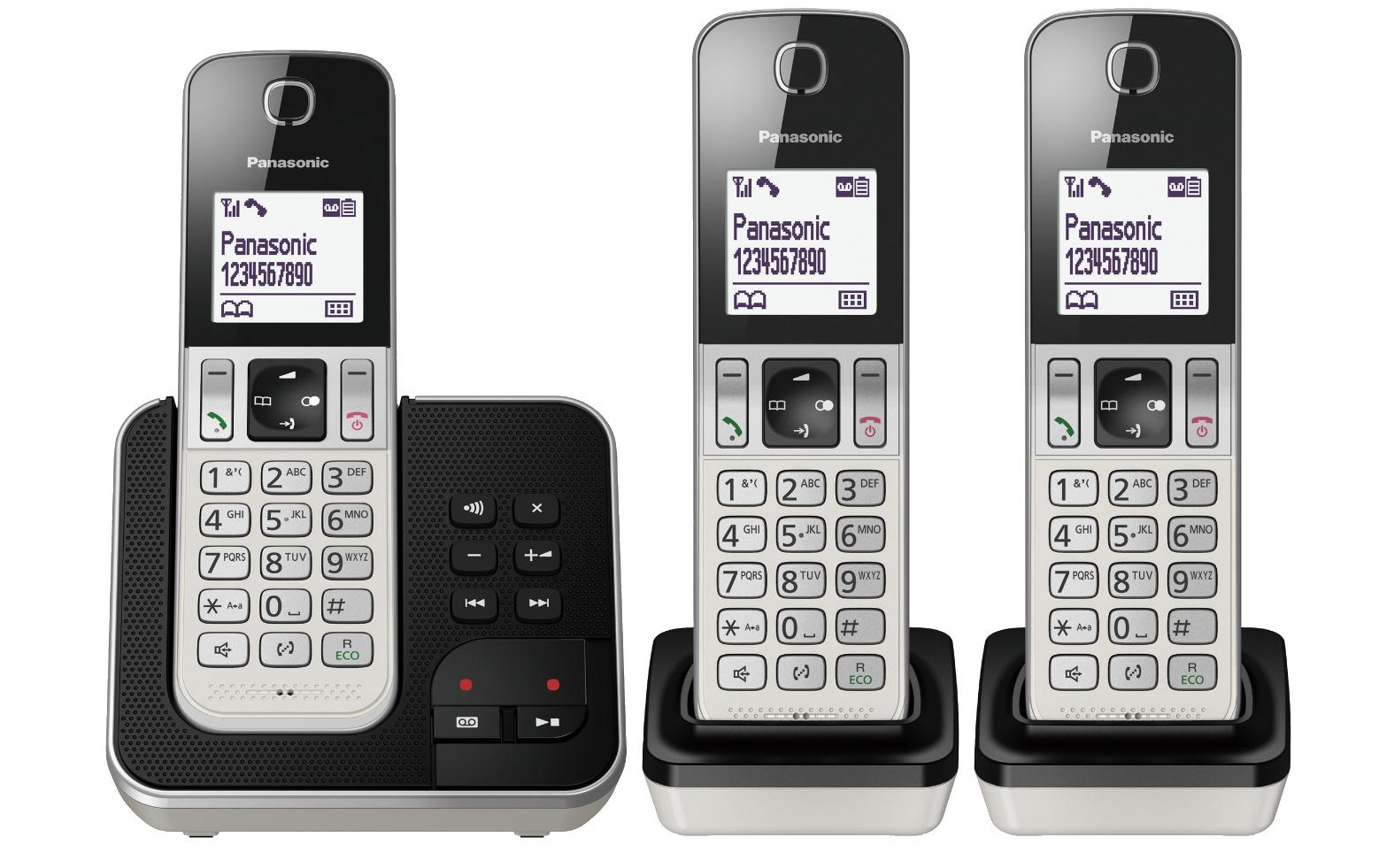 Panasonic Schnurloses DECT-Telefon »KX-TGD323SLW Trio« ( )