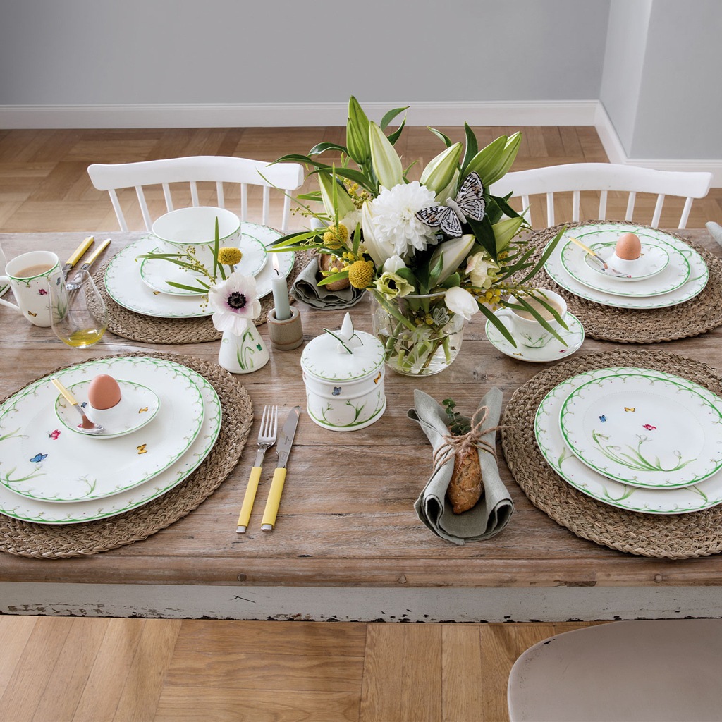 Speiseteller VILLEROY & BOCH "Speiseteller Colourful Spring ø 27 cm 6er Set bunt", bunt, Speiseteller, Speiseteller 2