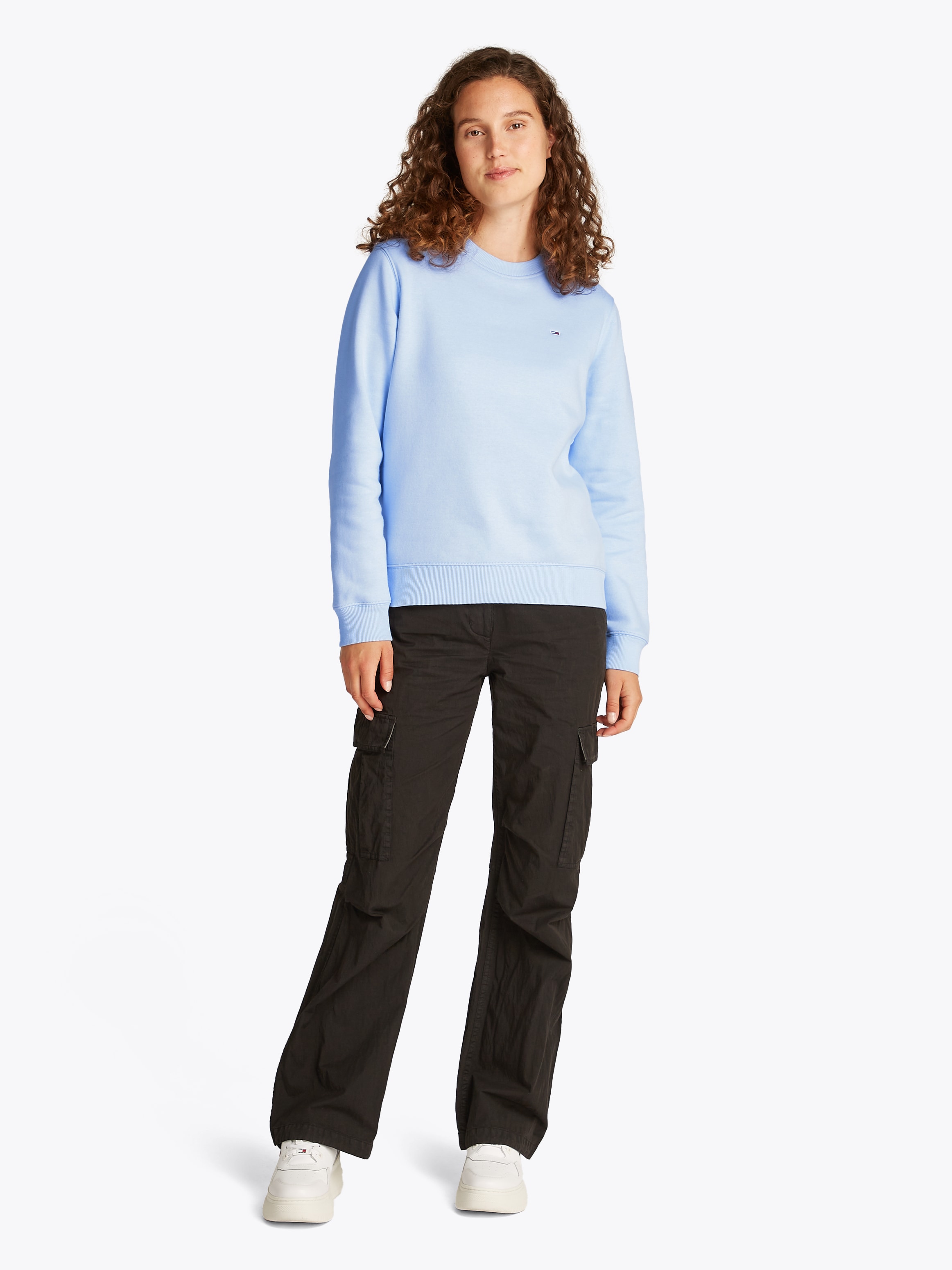 Tommy Jeans Sweatshirt »TJW REG S FLAG CREW«, mit Logostickerei