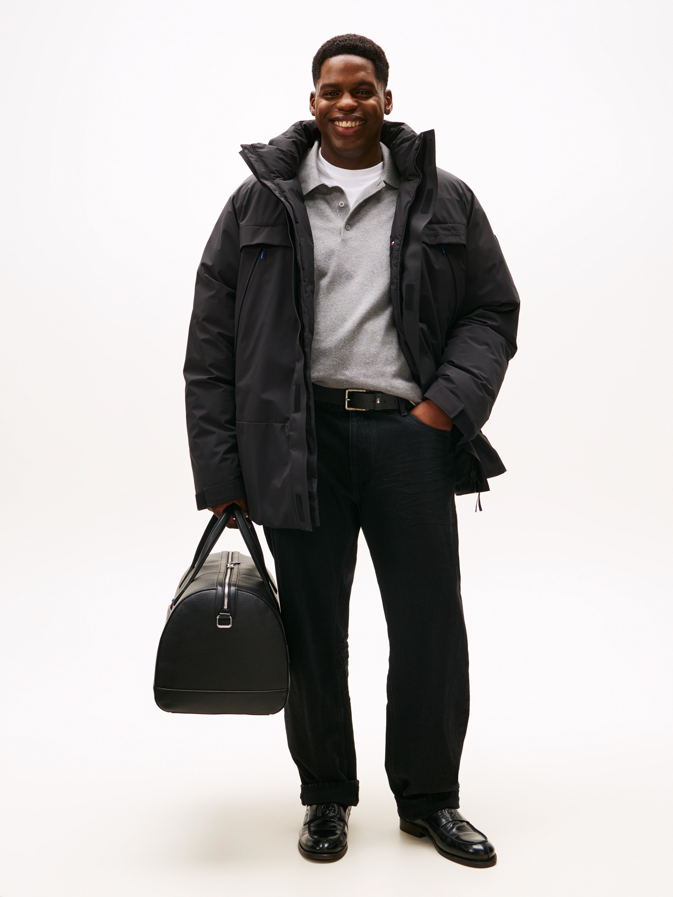 Tommy Hilfiger Big & Tall Funktionsjacke »PADDED JACKET«, ohne Kapuze, Winterjacke, Outdoorjacke, Steppmantel; Große Größen