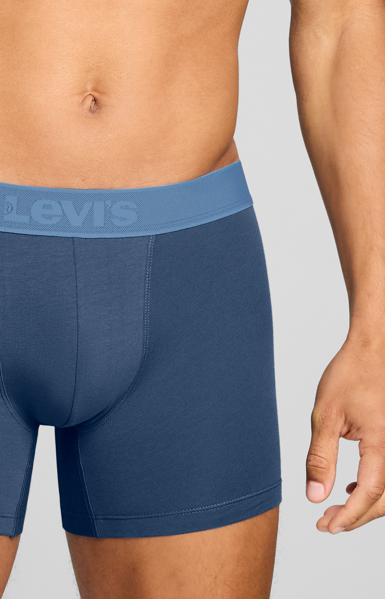 Levi's® Boxershorts »LEVIS MEN TWILL WB BOXER BRIEF 2P« ohne Eingriff, Stretchbund