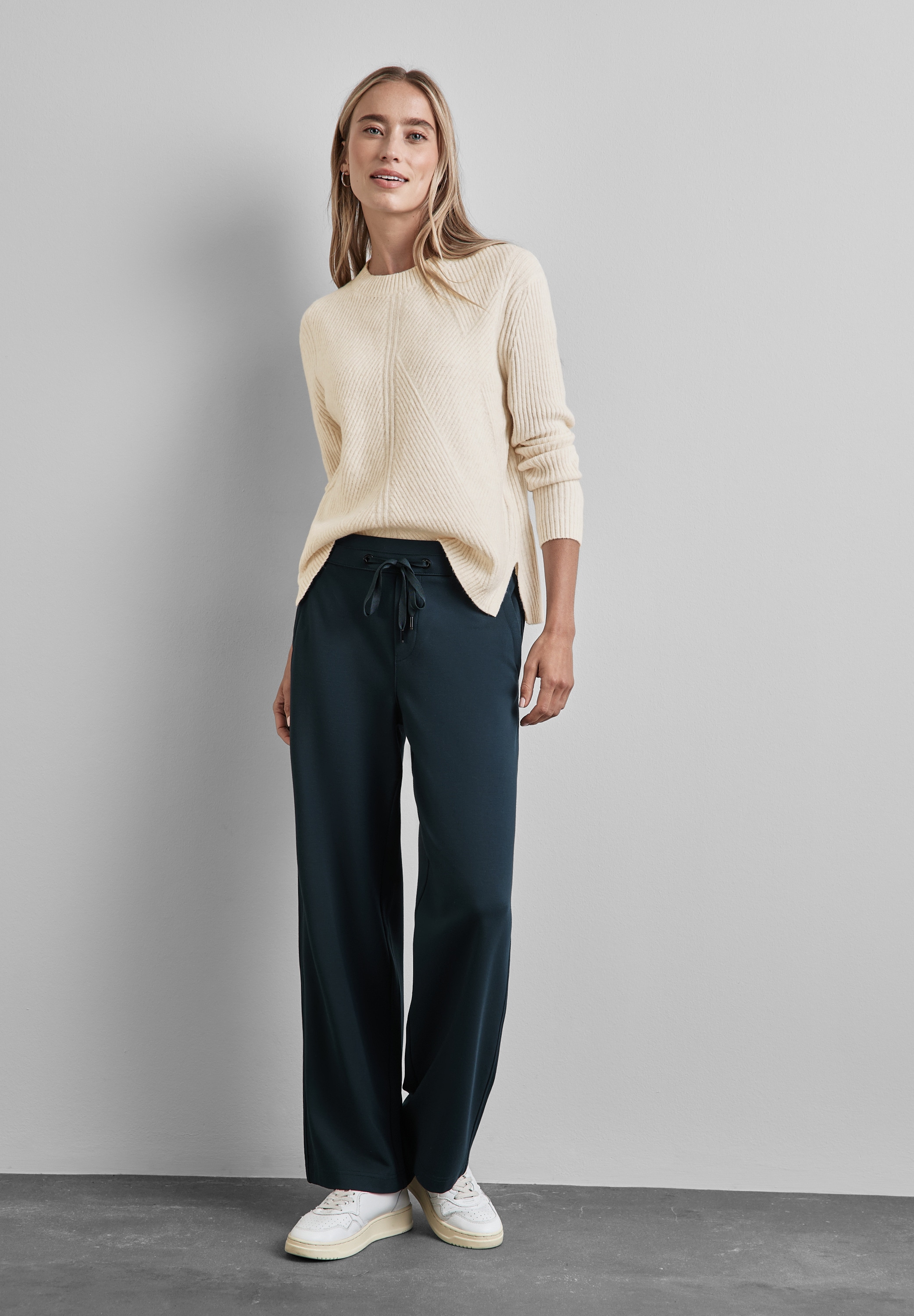 STREET ONE Strickpullover, aus softem Materialmix
