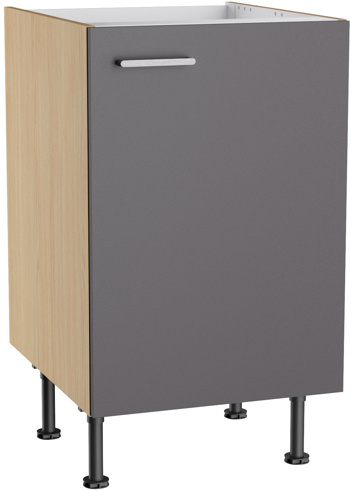 KOCHSTATION Spülenschrank "KS-Lucy" Breite 50 cm, mit 1 Tür, höhenverstellbare Füße, Soft-Close