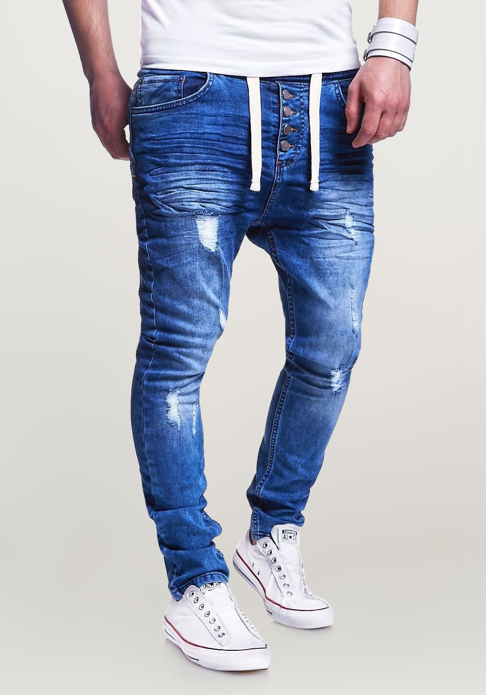 behype Slim-fit-Jeans »Mood«, im coolen Jogger-Stil