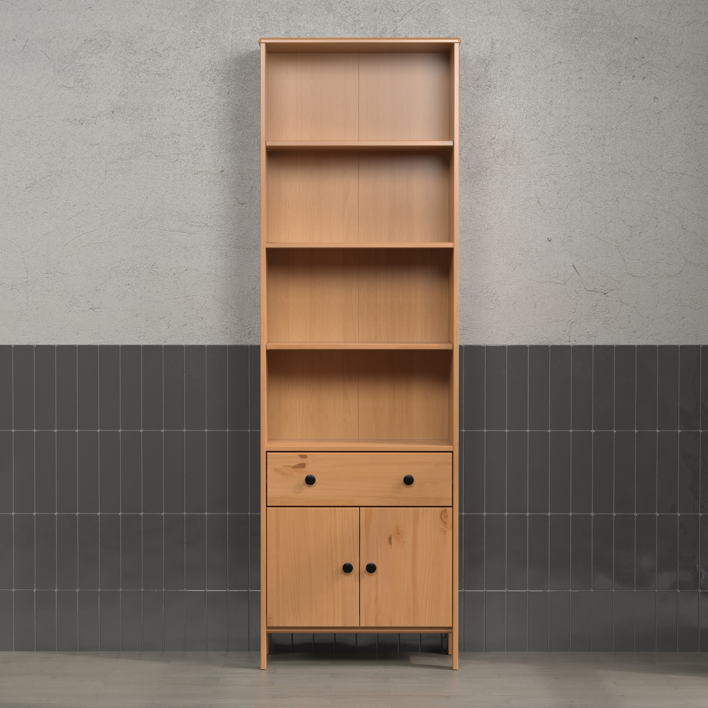 welltime Hochschrank "Kall", (1 St.), Badezimmerschrank aus Kiefer-Massivho günstig online kaufen