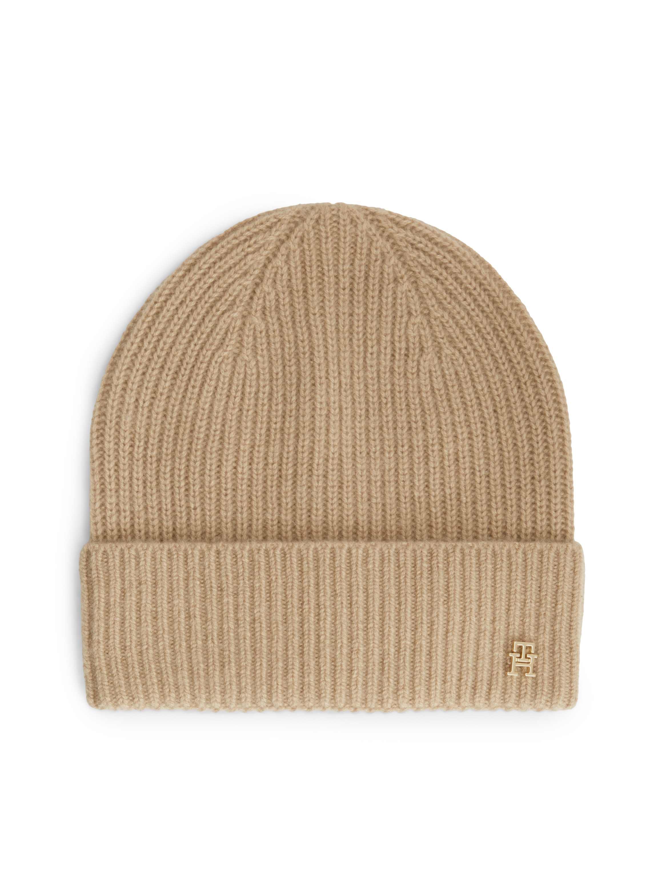 Tommy Hilfiger Beanie "CASHMERE BEANIE" Regular fit mit Markenlogoemblem