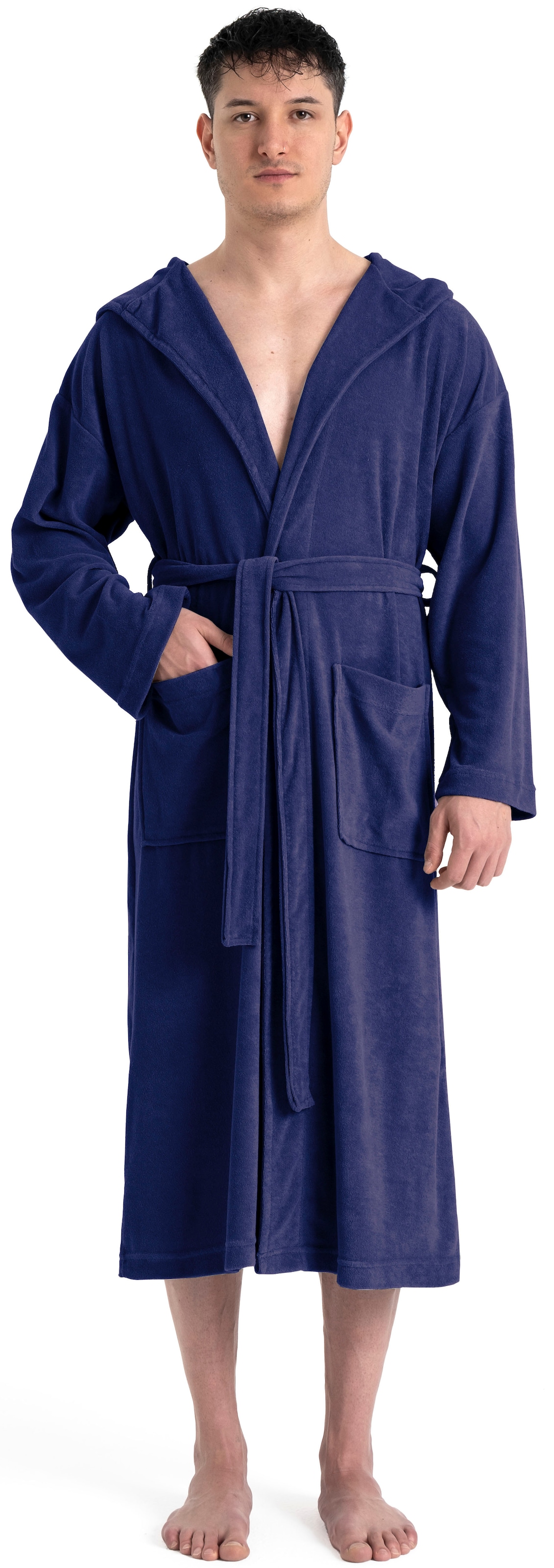 my home Herrenbademantel "Sina, ideal für Sauna & Spa, Hotelbademantel, Mor günstig online kaufen