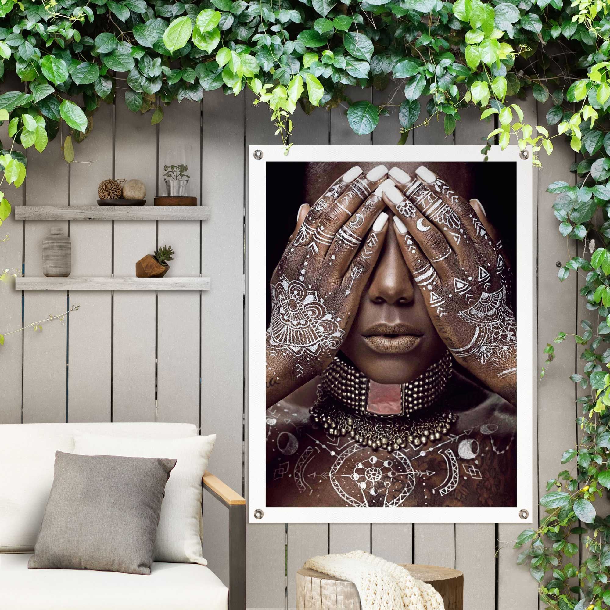 Reinders! oder BAUR »Afrikanische Outdoor bestellen für | Balkon Frau«, Garten Poster