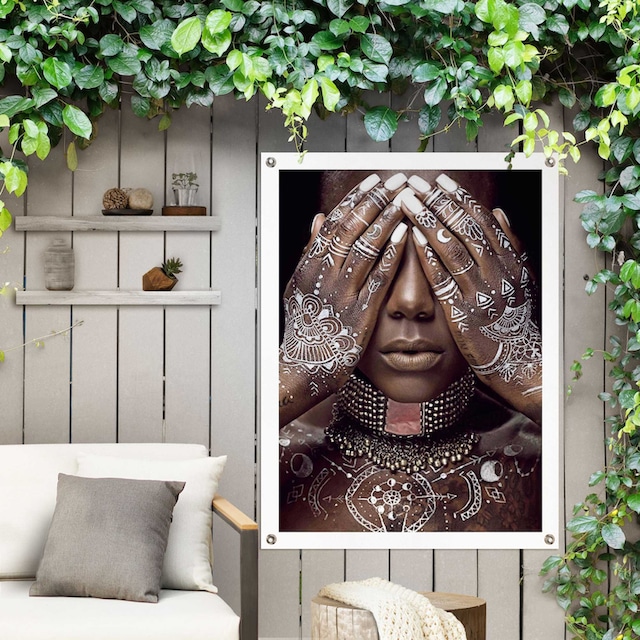 Reinders! Poster »Afrikanische Frau«, Outdoor für Garten oder Balkon  bestellen | BAUR